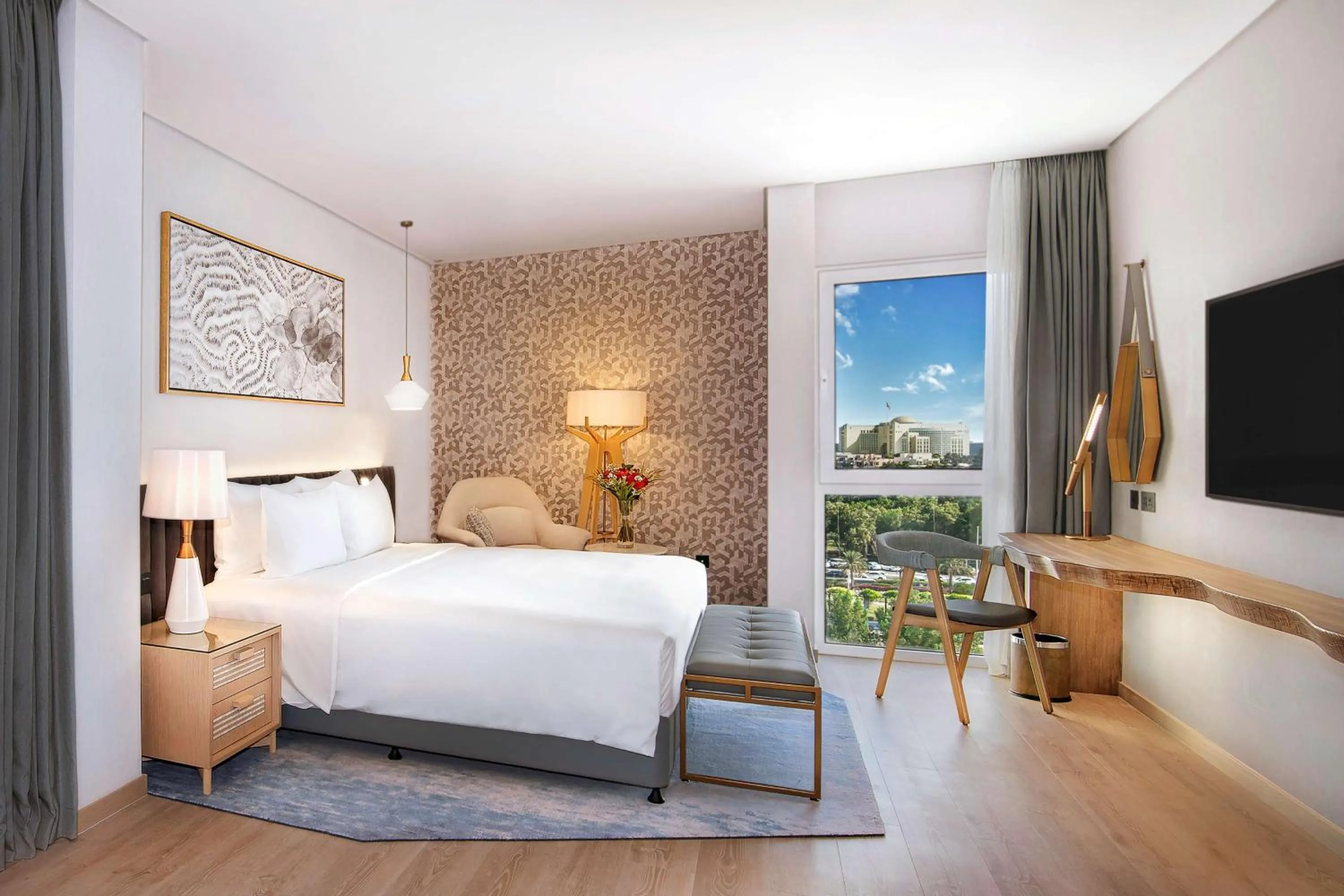 Photo of the whole room, Bed in Radisson Blu Hotel & Resort, Abu Dhabi Corniche