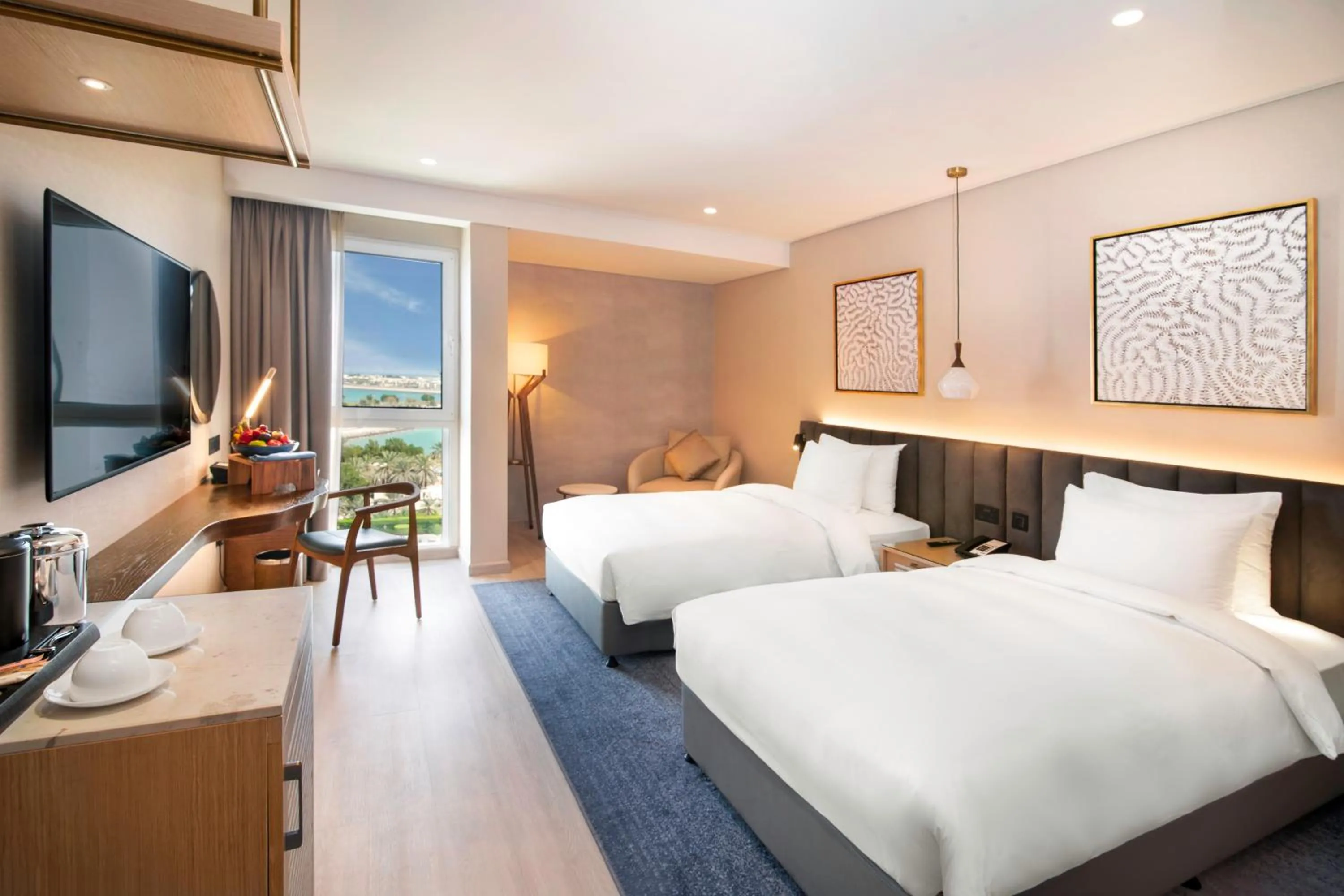 Bedroom, Bed in Radisson Blu Hotel & Resort, Abu Dhabi Corniche