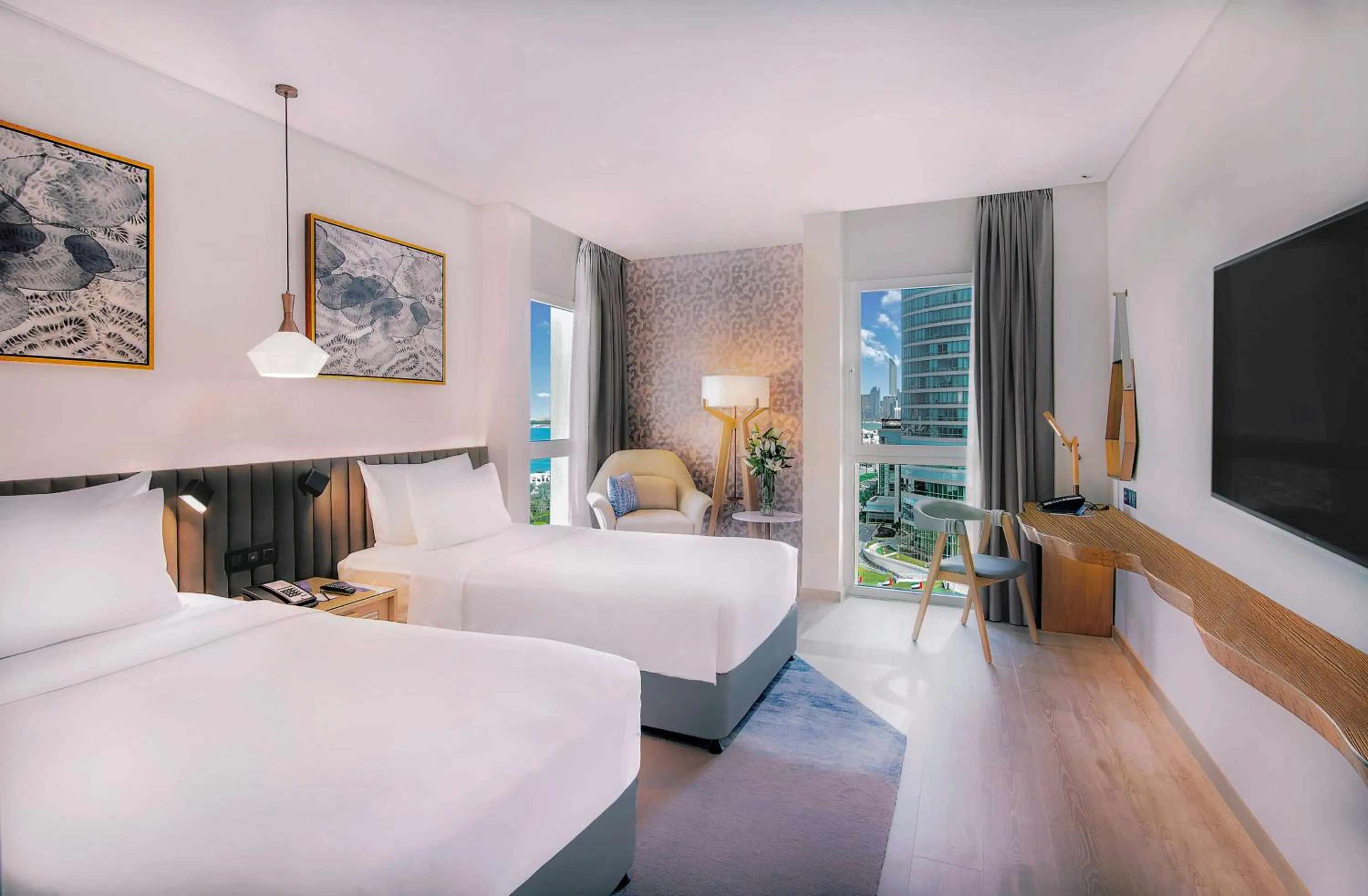 Photo of the whole room, Bed in Radisson Blu Hotel & Resort, Abu Dhabi Corniche