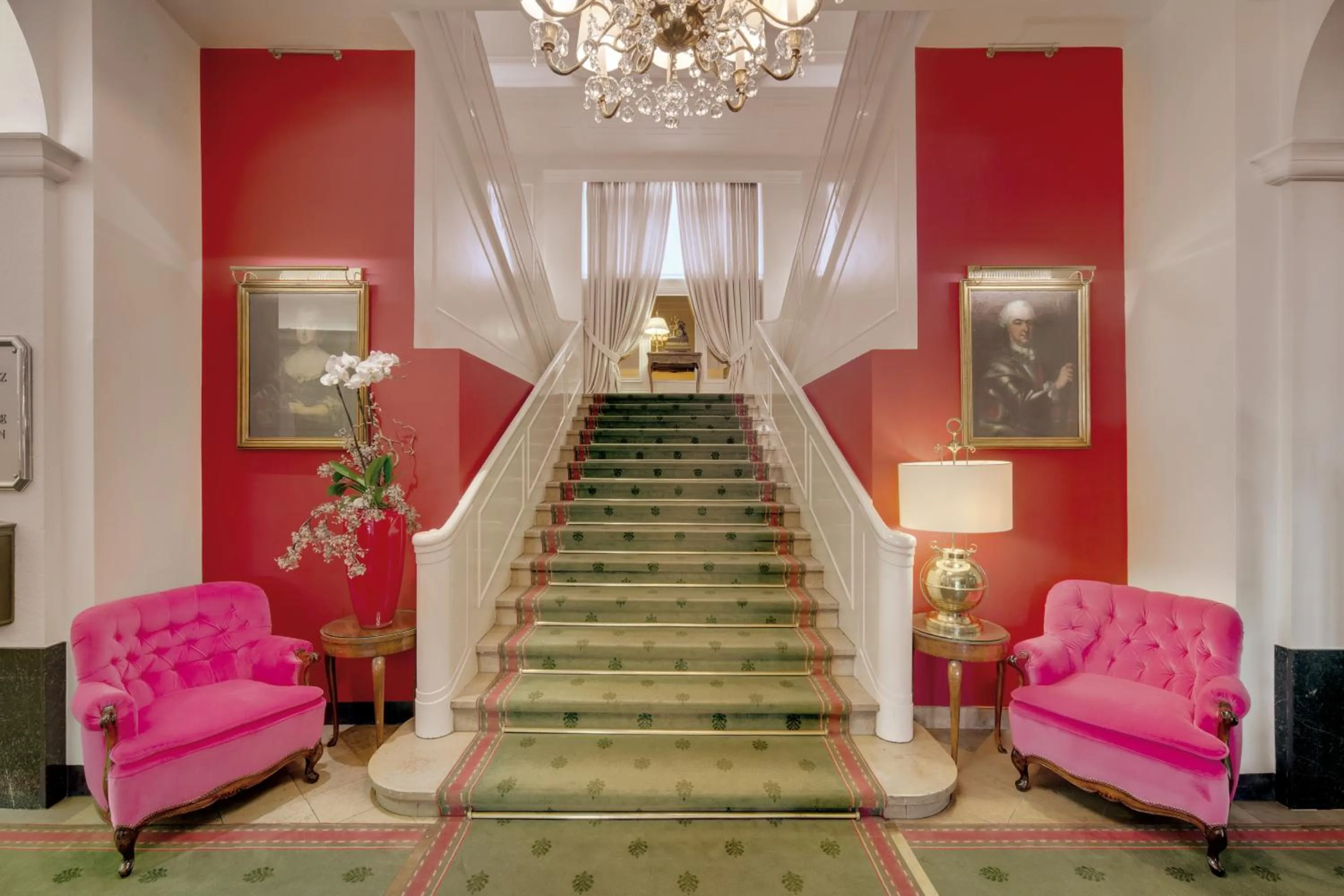 Lobby or reception in Hotel Europäischer Hof Heidelberg, Bestes Hotel Deutschlands in historischer Architektur