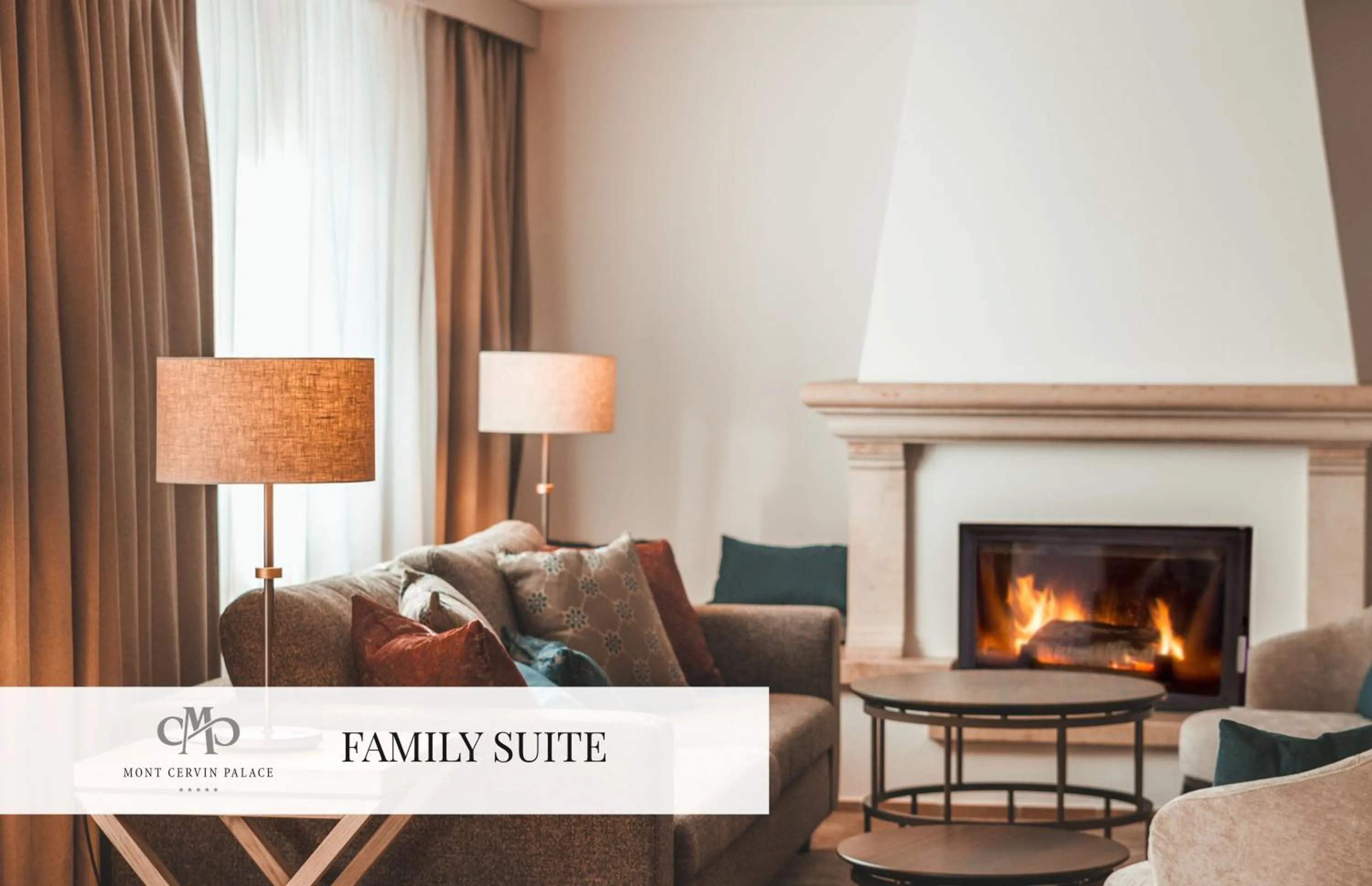 Living room in Mont Cervin Palace