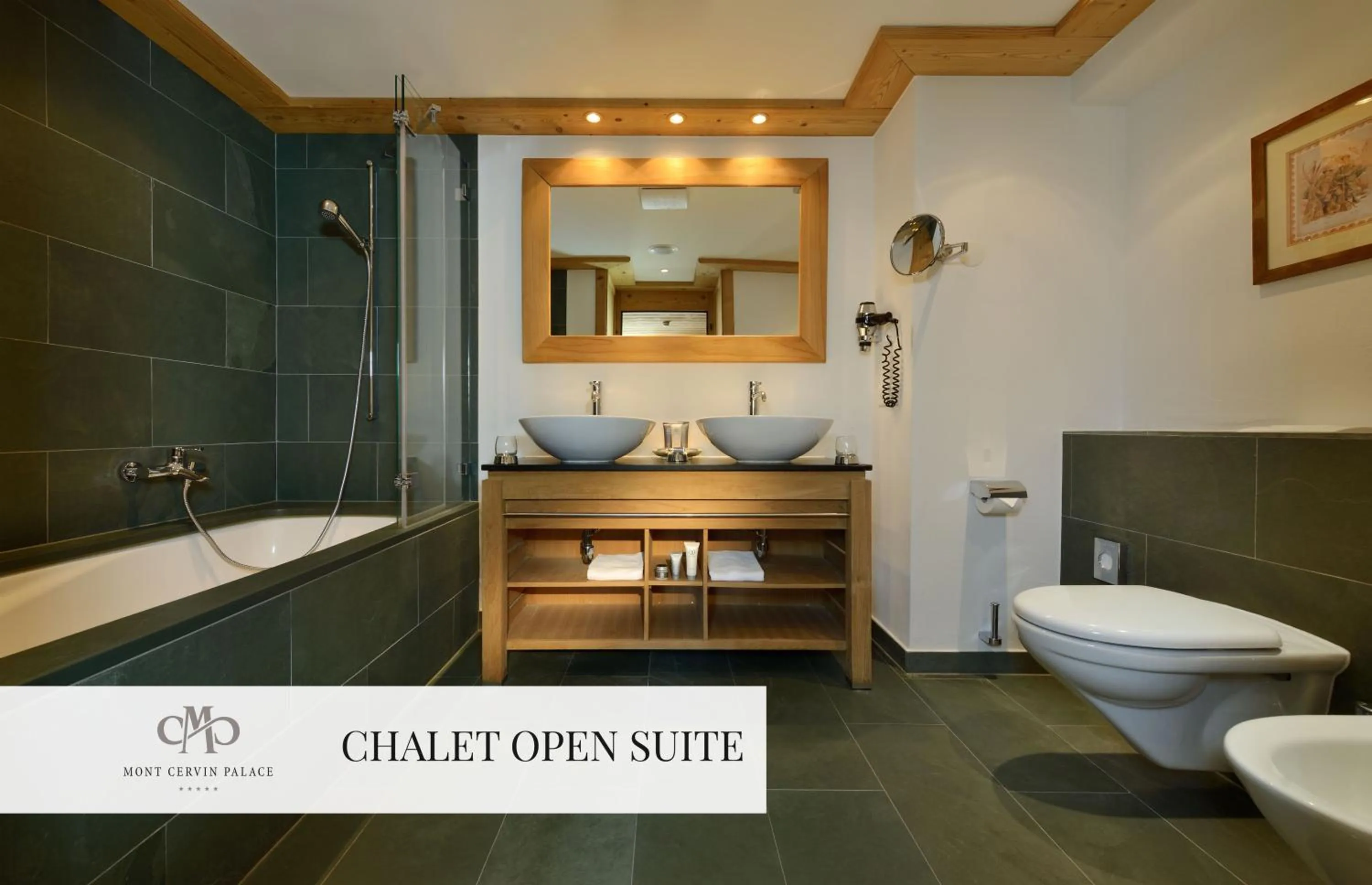 Bathroom in Mont Cervin Palace