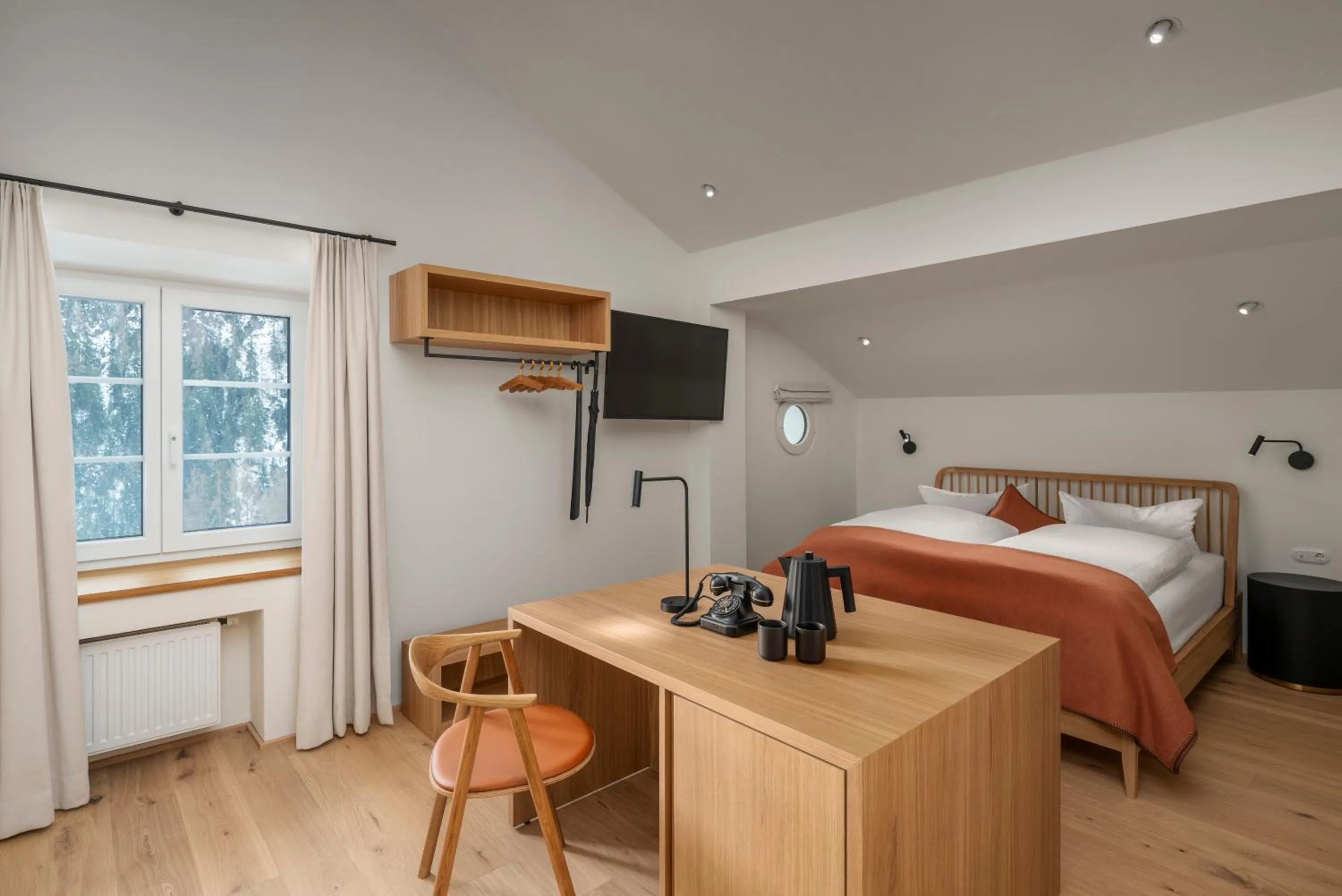 Bed in Posthotel Lechtal, Arlberg