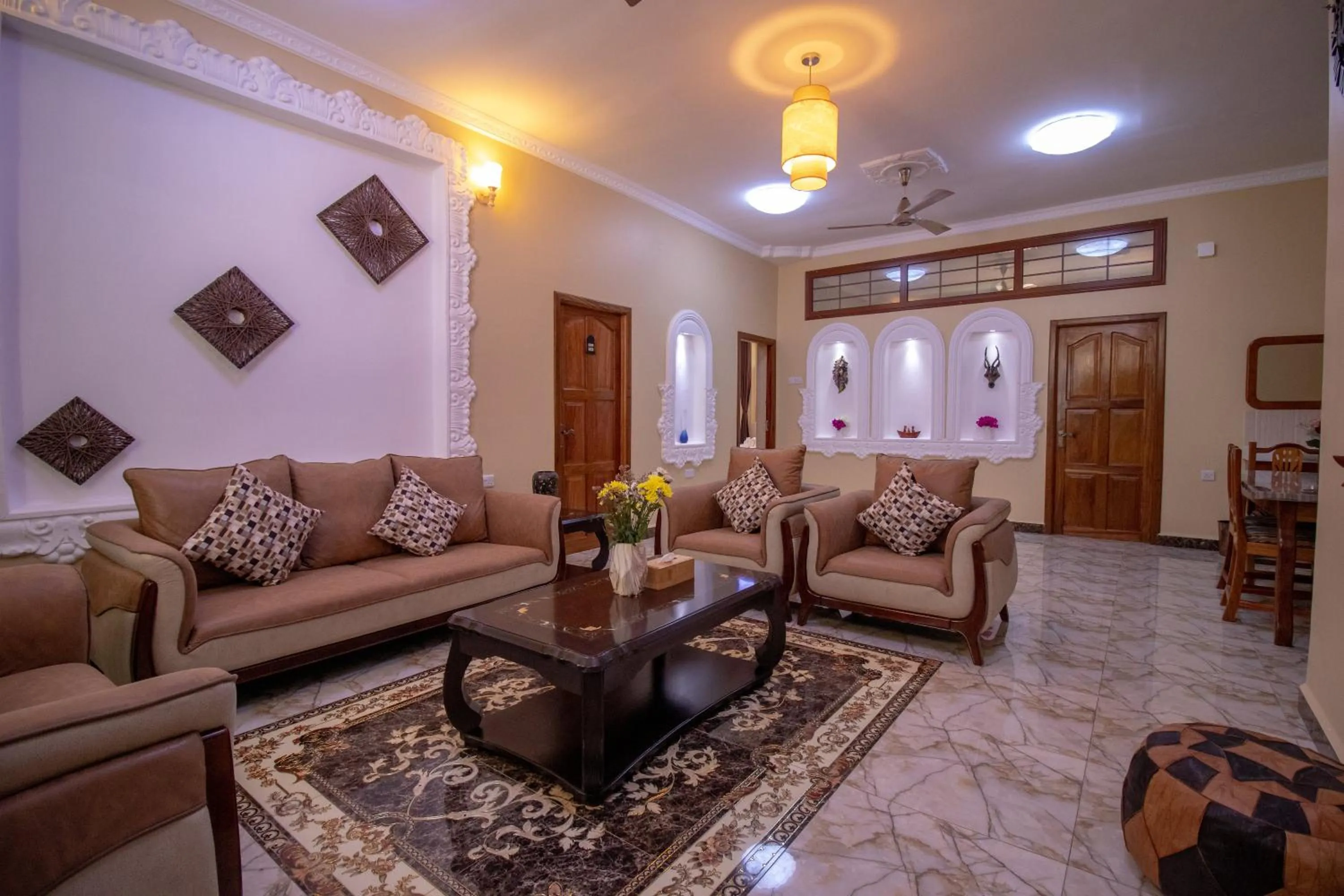 Living room in Sunny Palms Beach Bungalows
