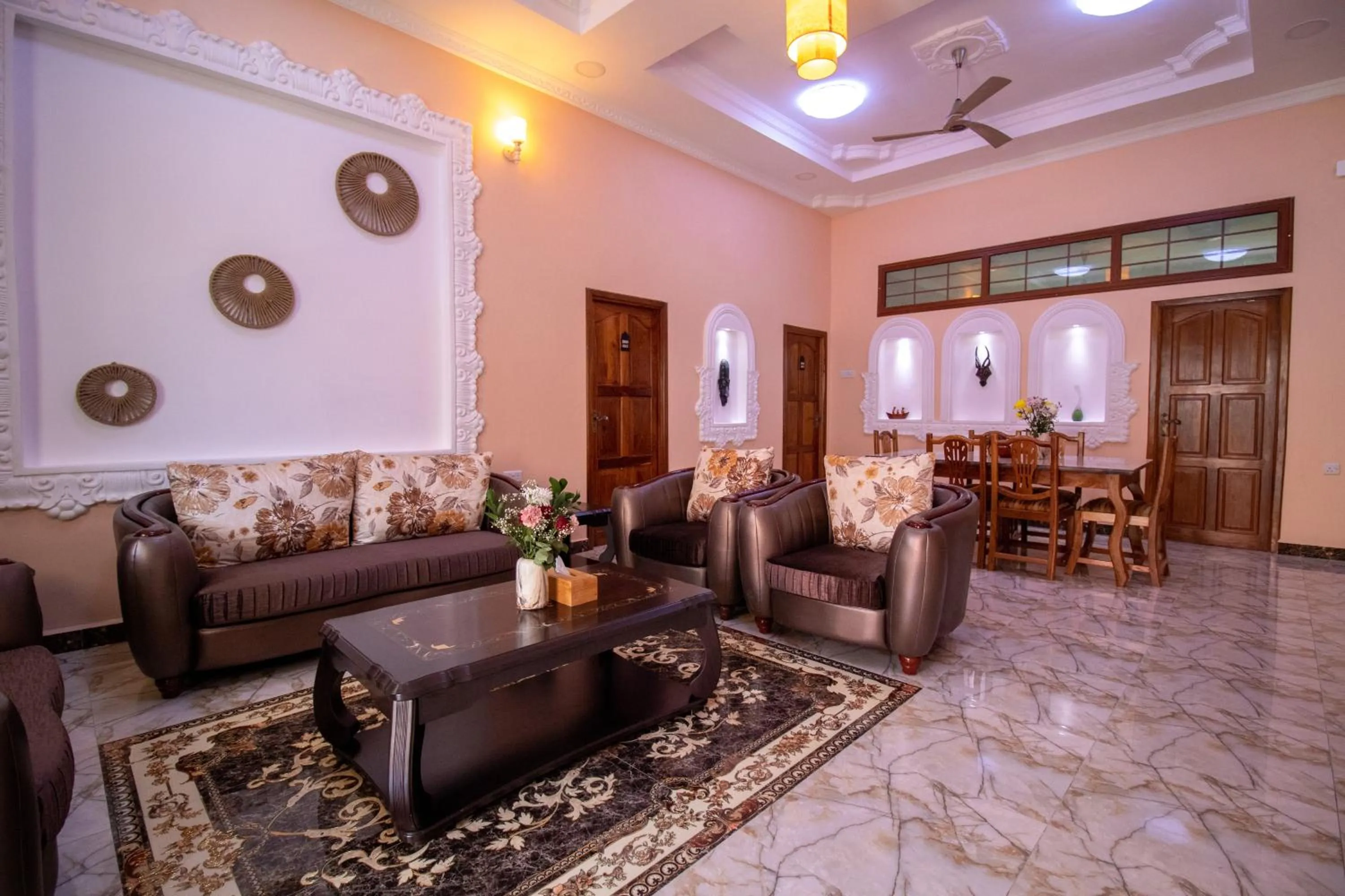 Living room in Sunny Palms Beach Bungalows