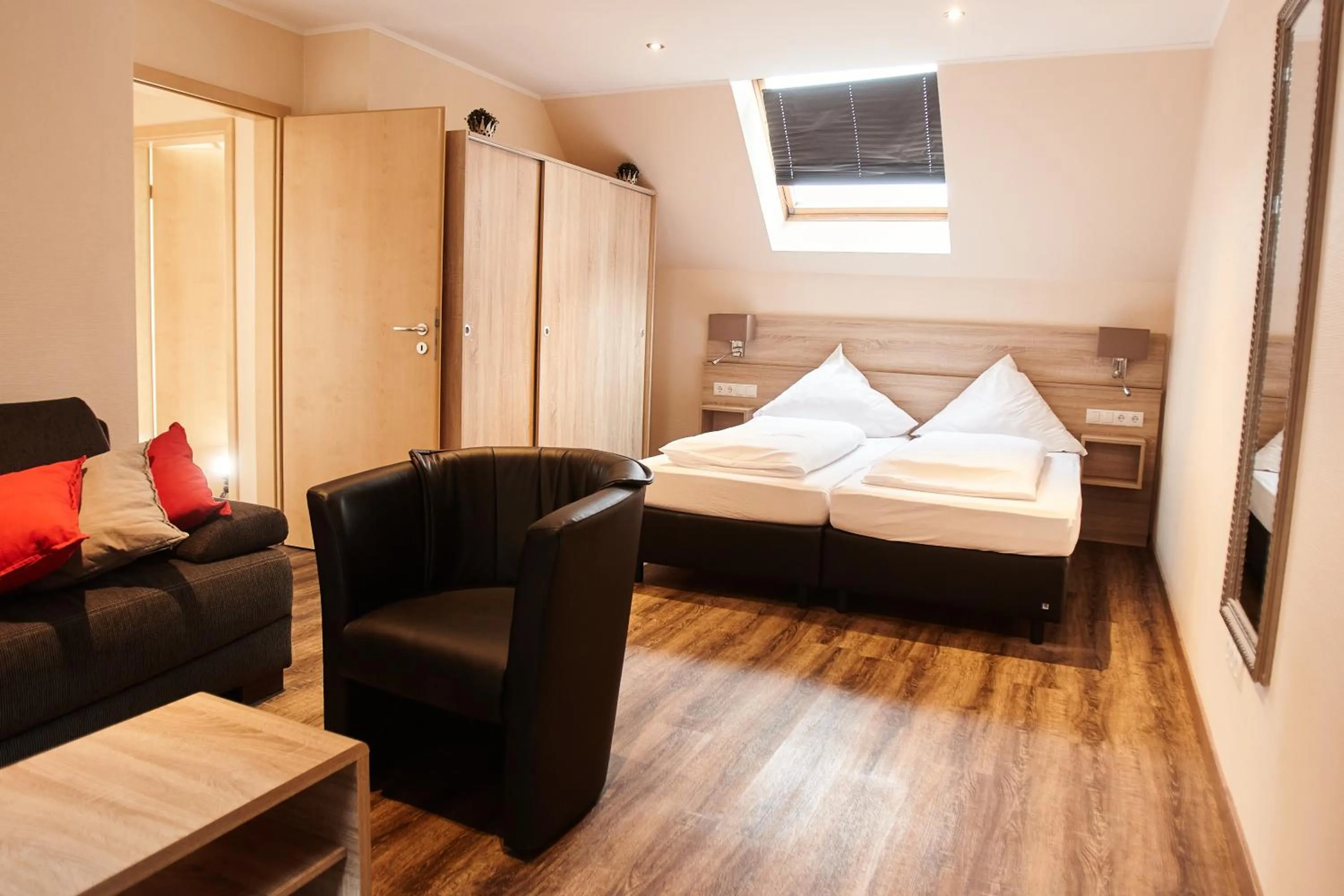 Bed in Hotel Restaurant Doppeladler