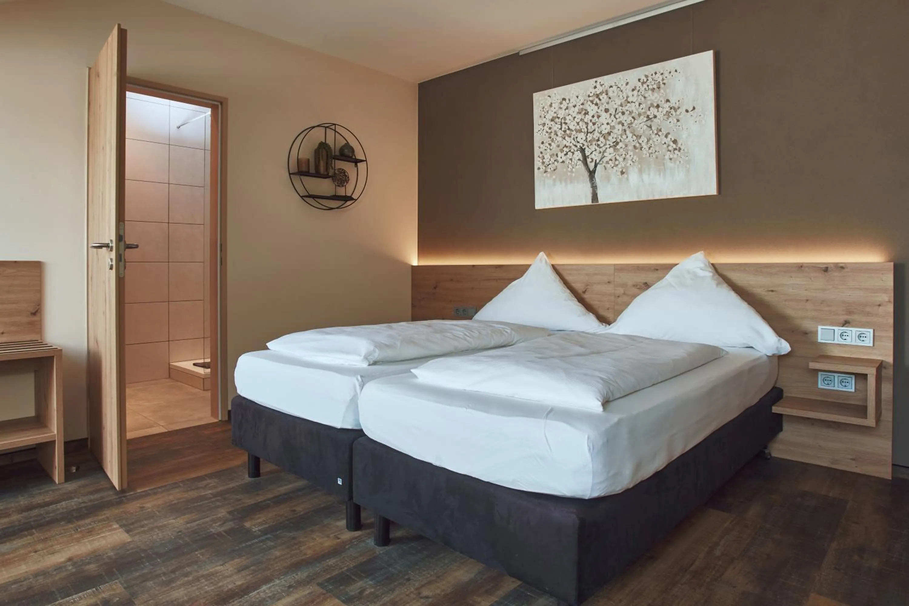 Bed in Hotel Restaurant Doppeladler