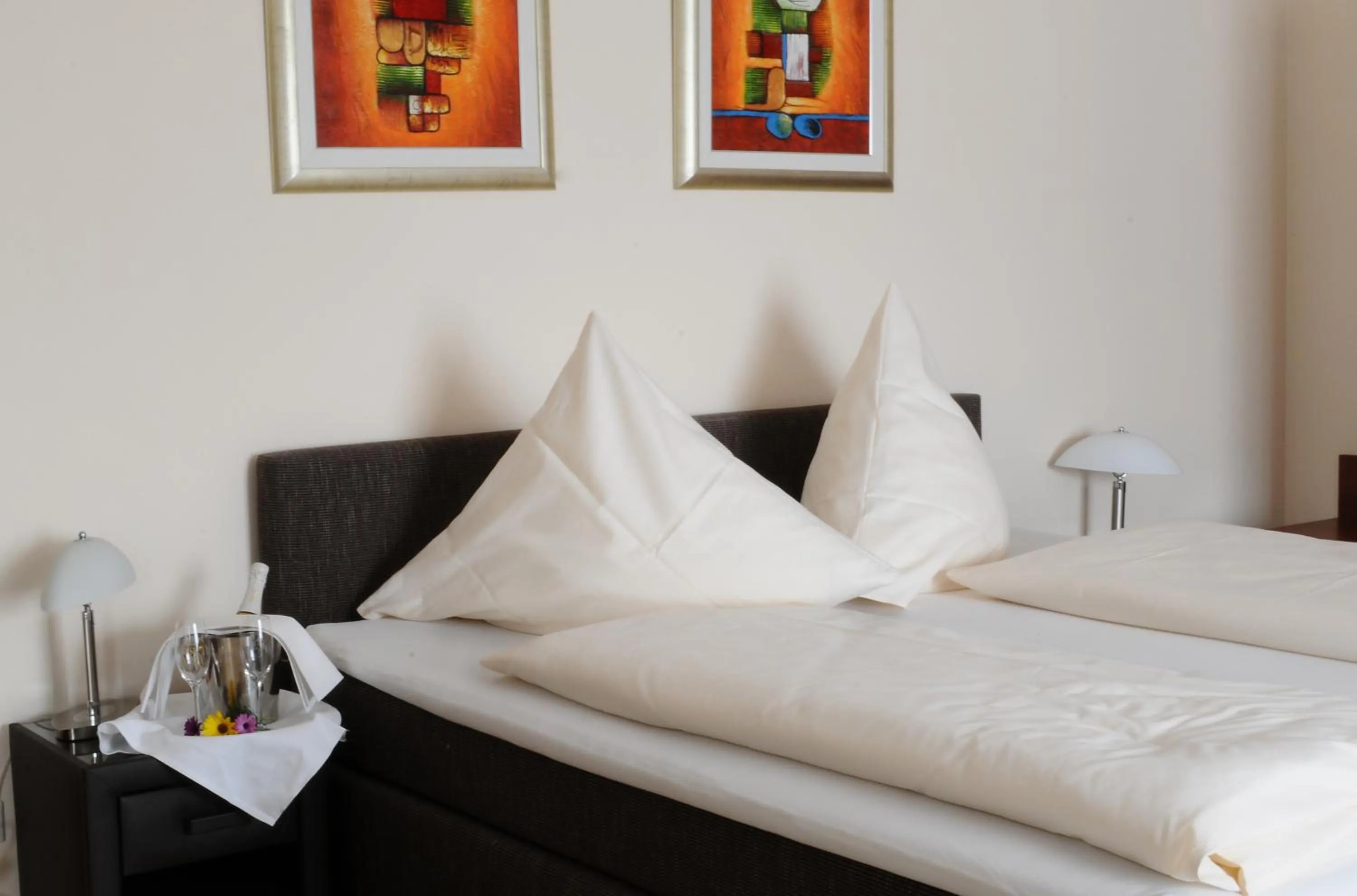 Bed in Hotel Restaurant Doppeladler