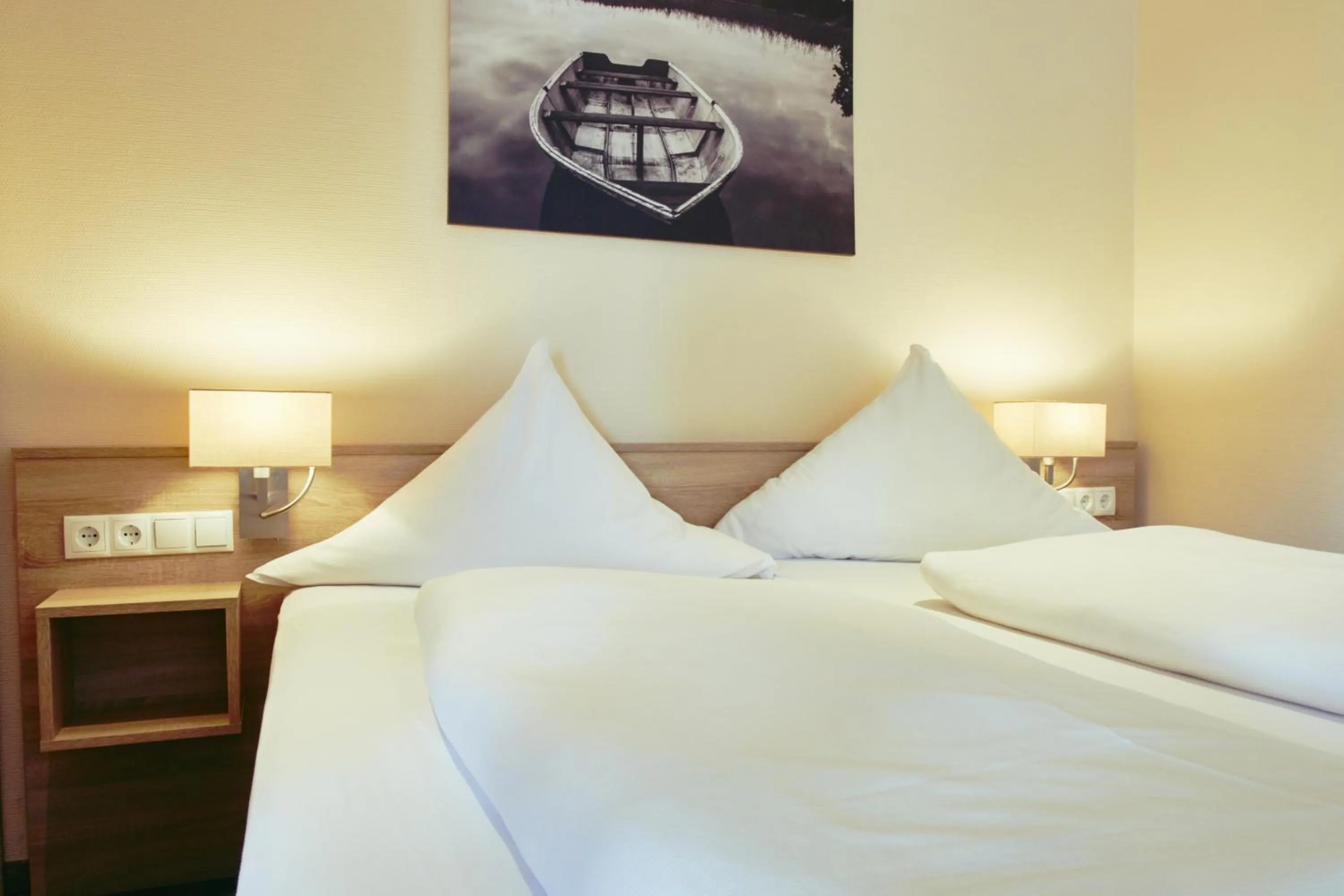 Bed in Hotel Restaurant Doppeladler