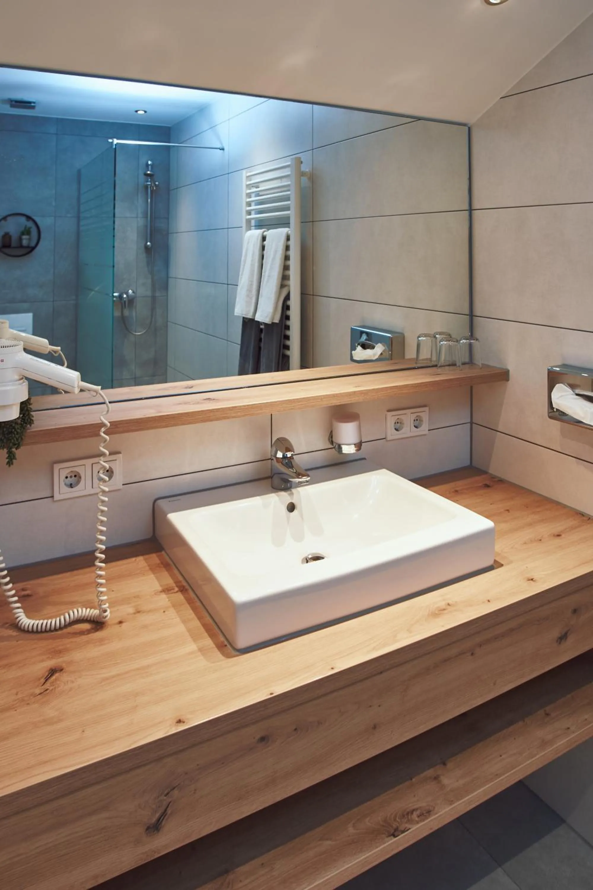 Shower in Hotel Restaurant Doppeladler