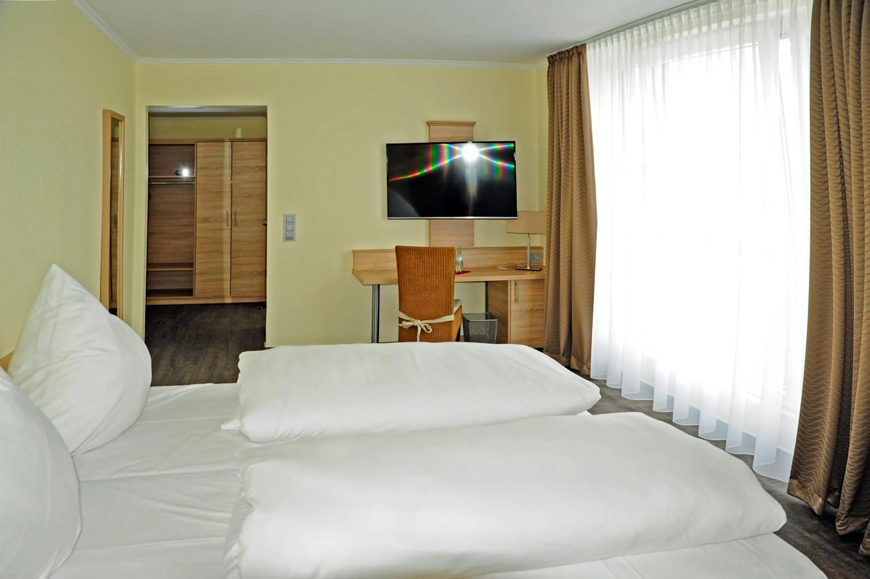 Bed in Hotel Restaurant Doppeladler