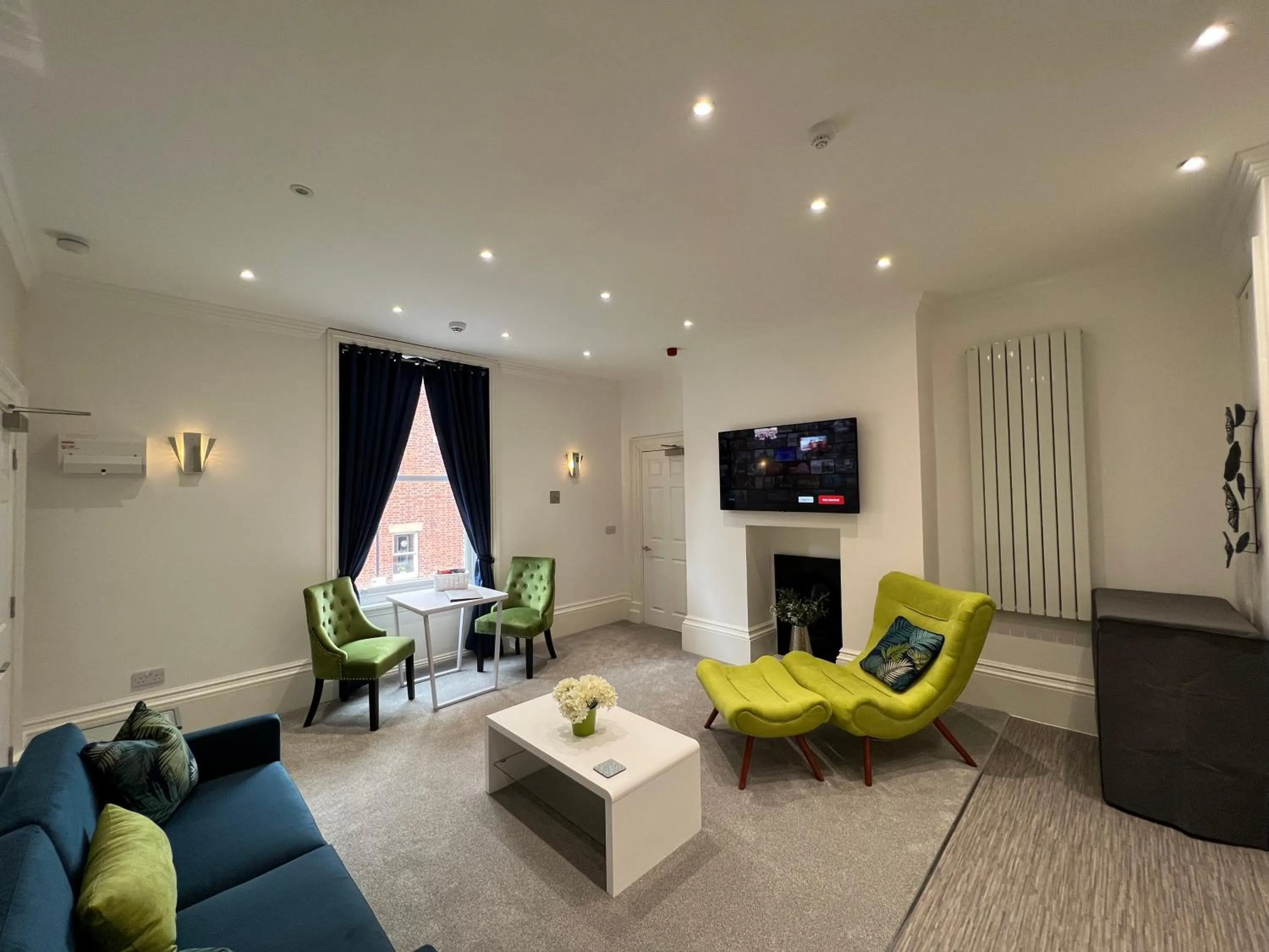 Living room in Winckley Square Residences