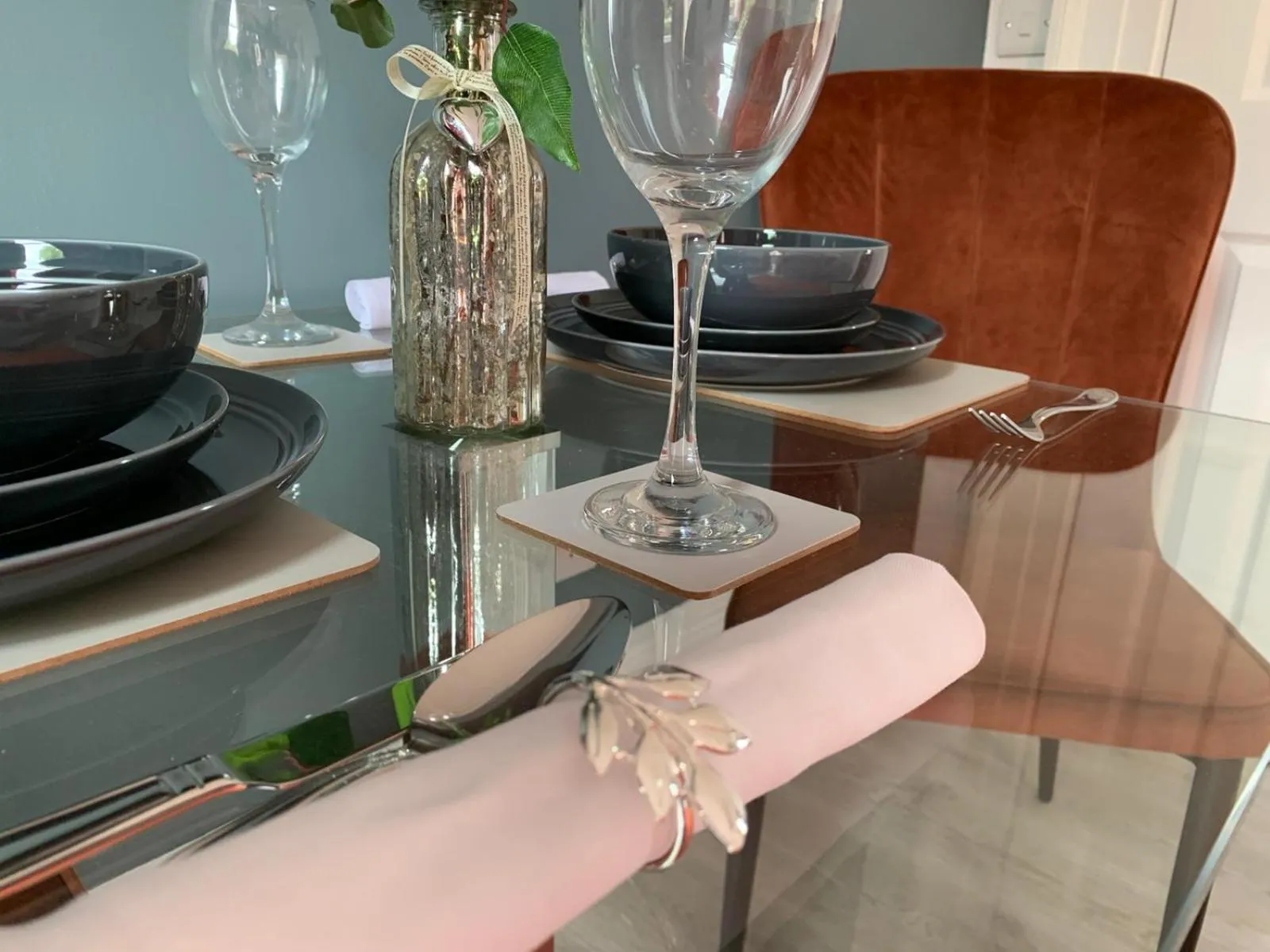 Dining area in Winckley Square Residences