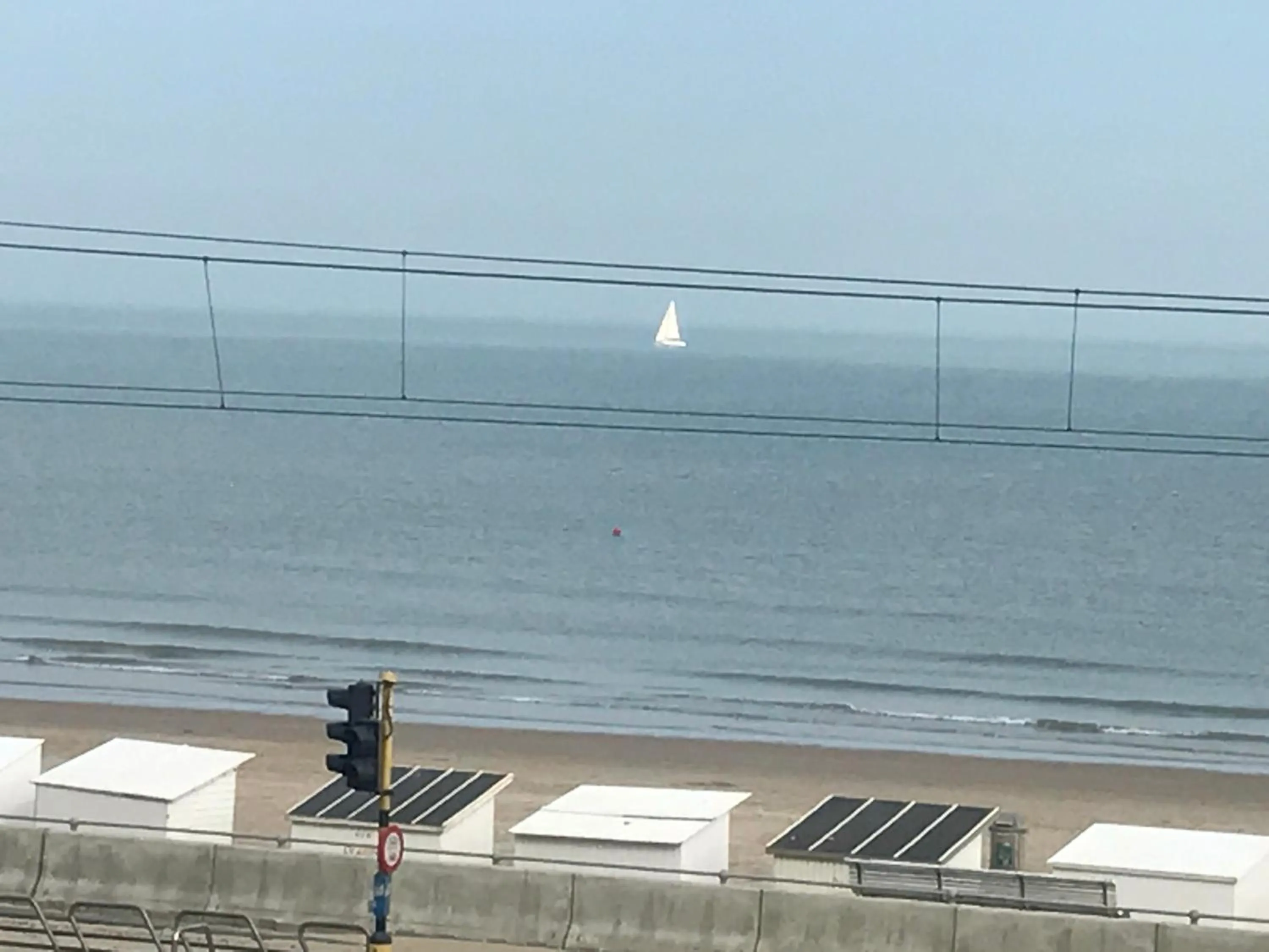 Sea view in Hotel Duinekeuntje