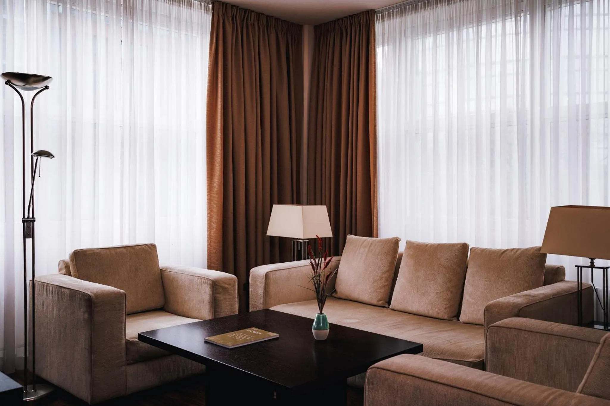 Seating area in ABION Villa Suites