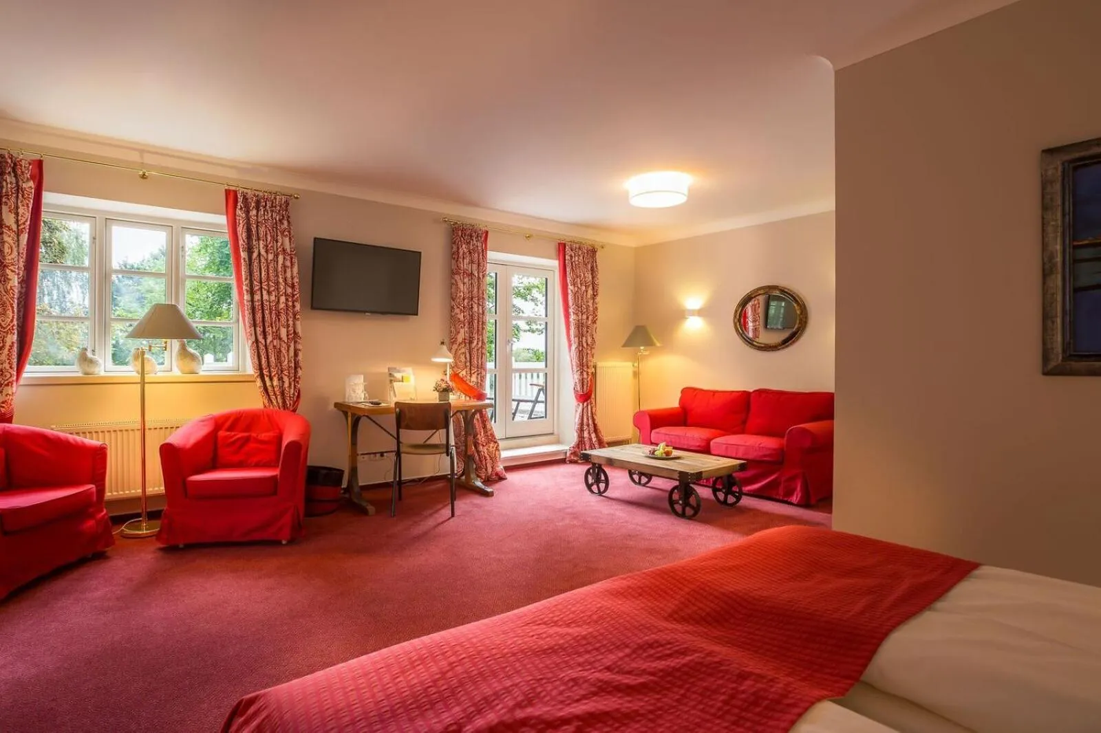 Bed in Romantik Hotel Friederikenhof Hotel Restaurant & Spa