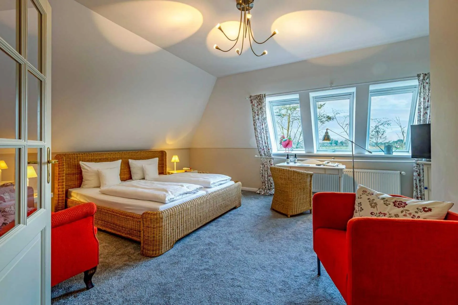 Bed in Romantik Hotel Friederikenhof Hotel Restaurant & Spa