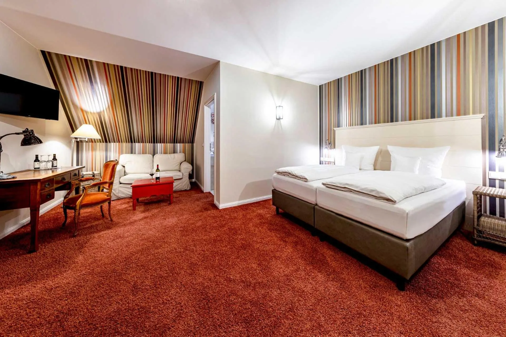 Bed in Romantik Hotel Friederikenhof Hotel Restaurant & Spa