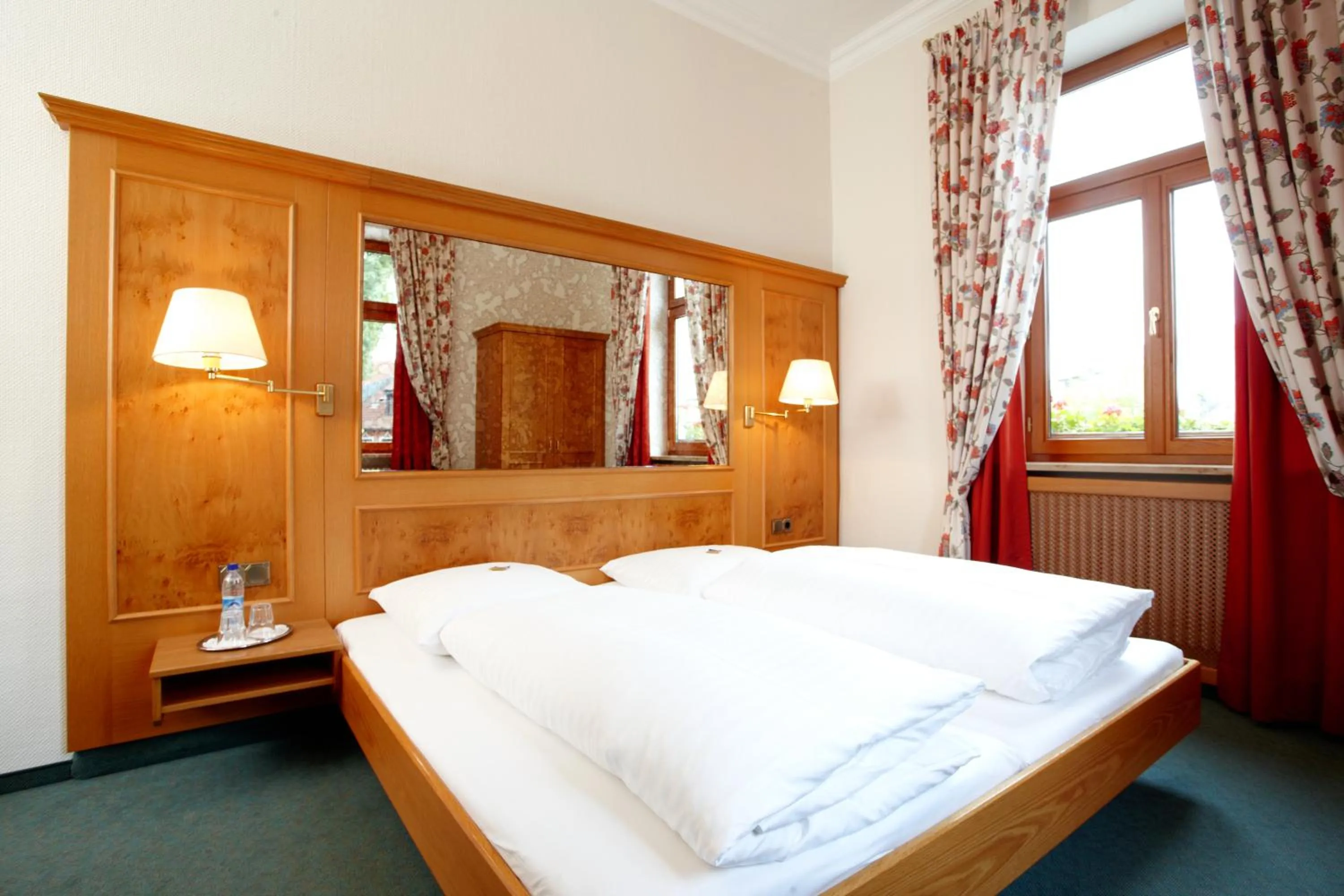 Bed in Hotel Grünwald