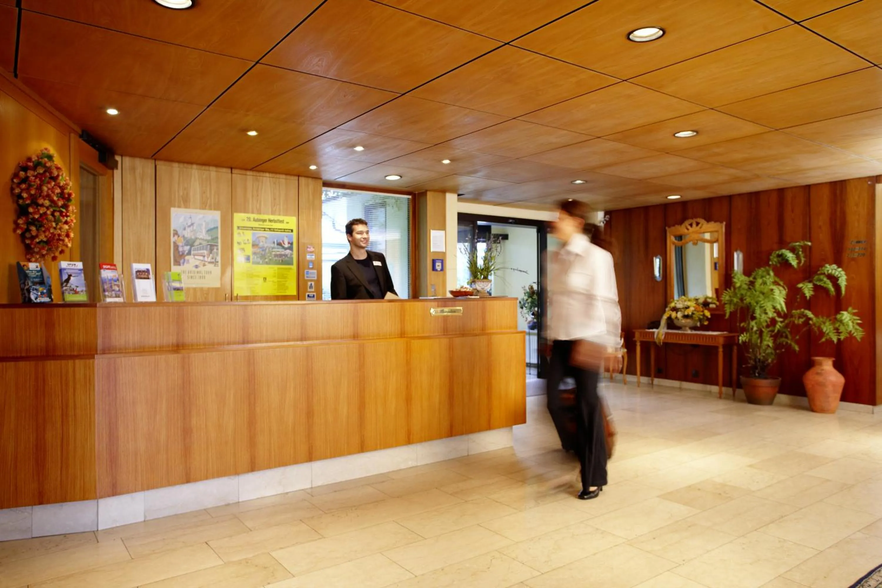 Lobby or reception in Hotel Grünwald