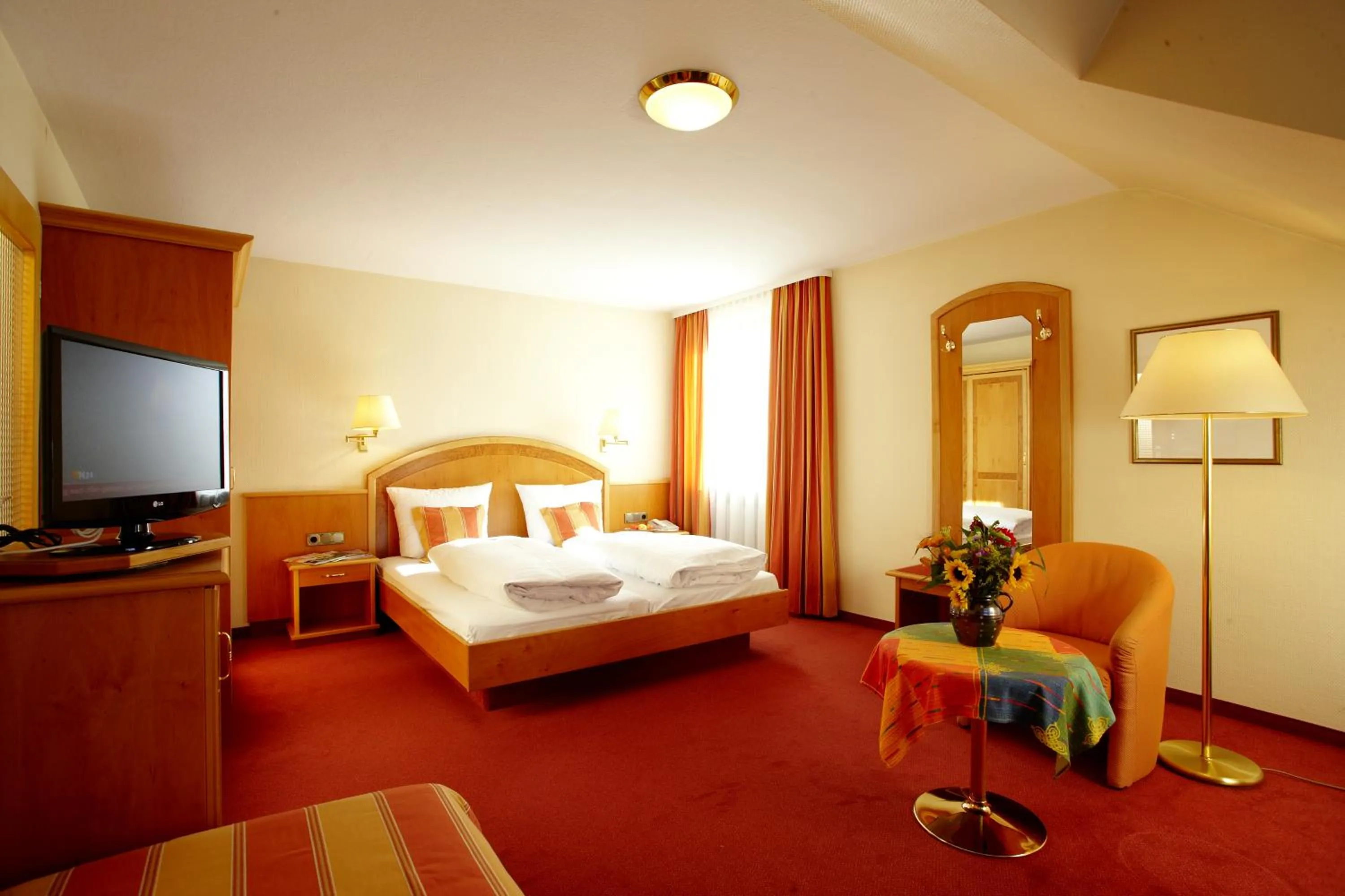 Bed in Hotel Grünwald