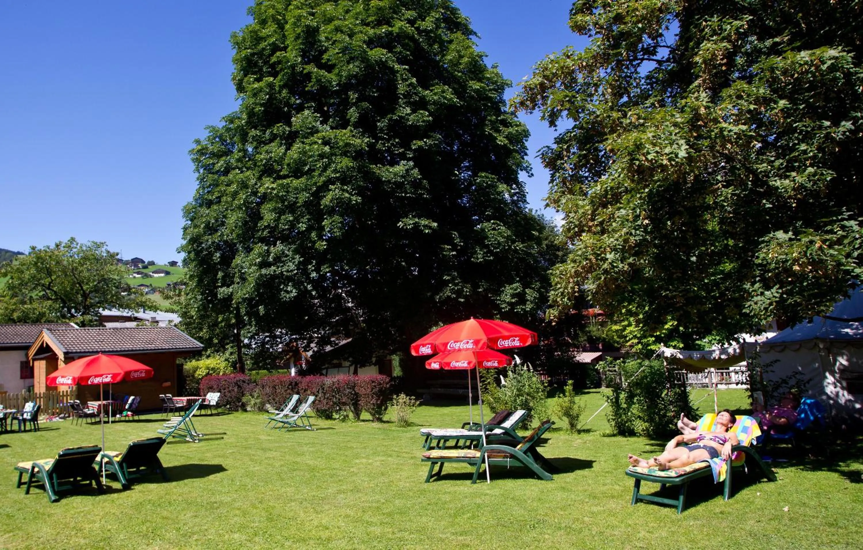 Garden in Hotel Gasthof Mitteregger - BEST PLACE in town with summercard included