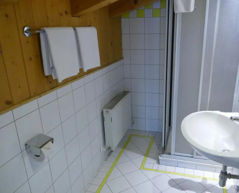 Shower in Hotel Gasthof Mitteregger - BEST PLACE in town with summercard included