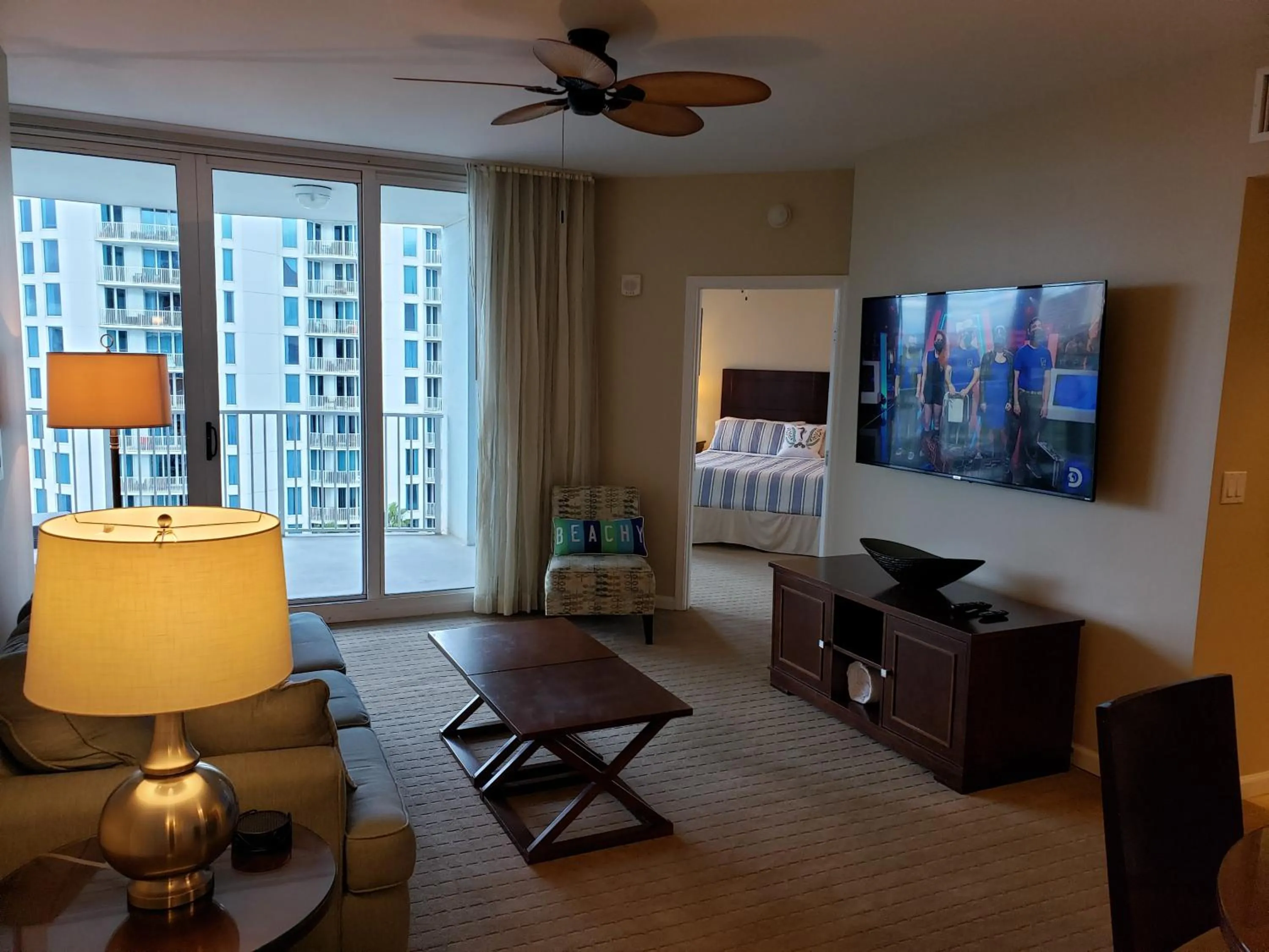 Living room in 1815 A Slice of Heaven Destin - Pool & Ocean View