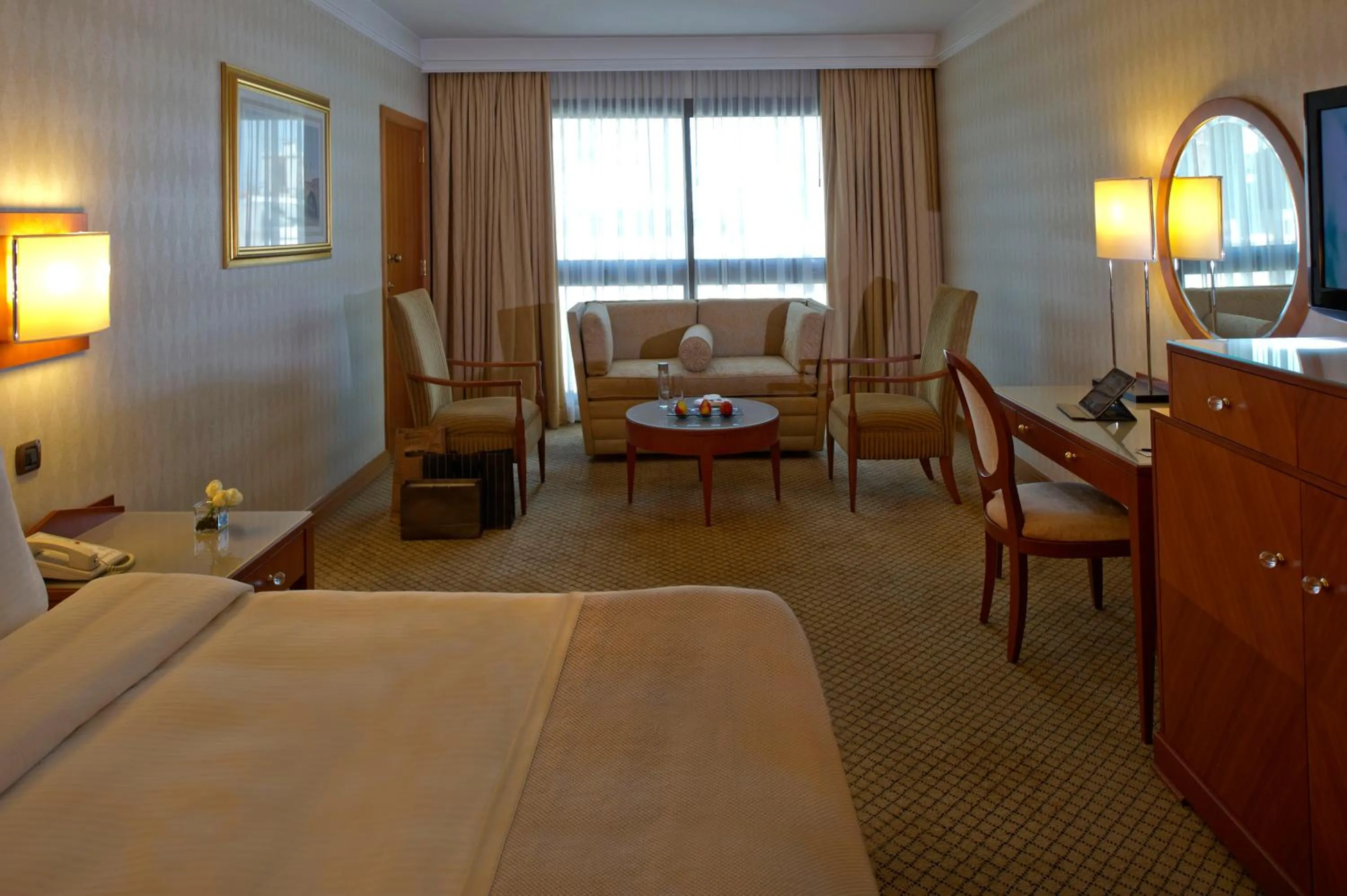 Bathroom, Bed in Radisson Blu Martinez Beirut