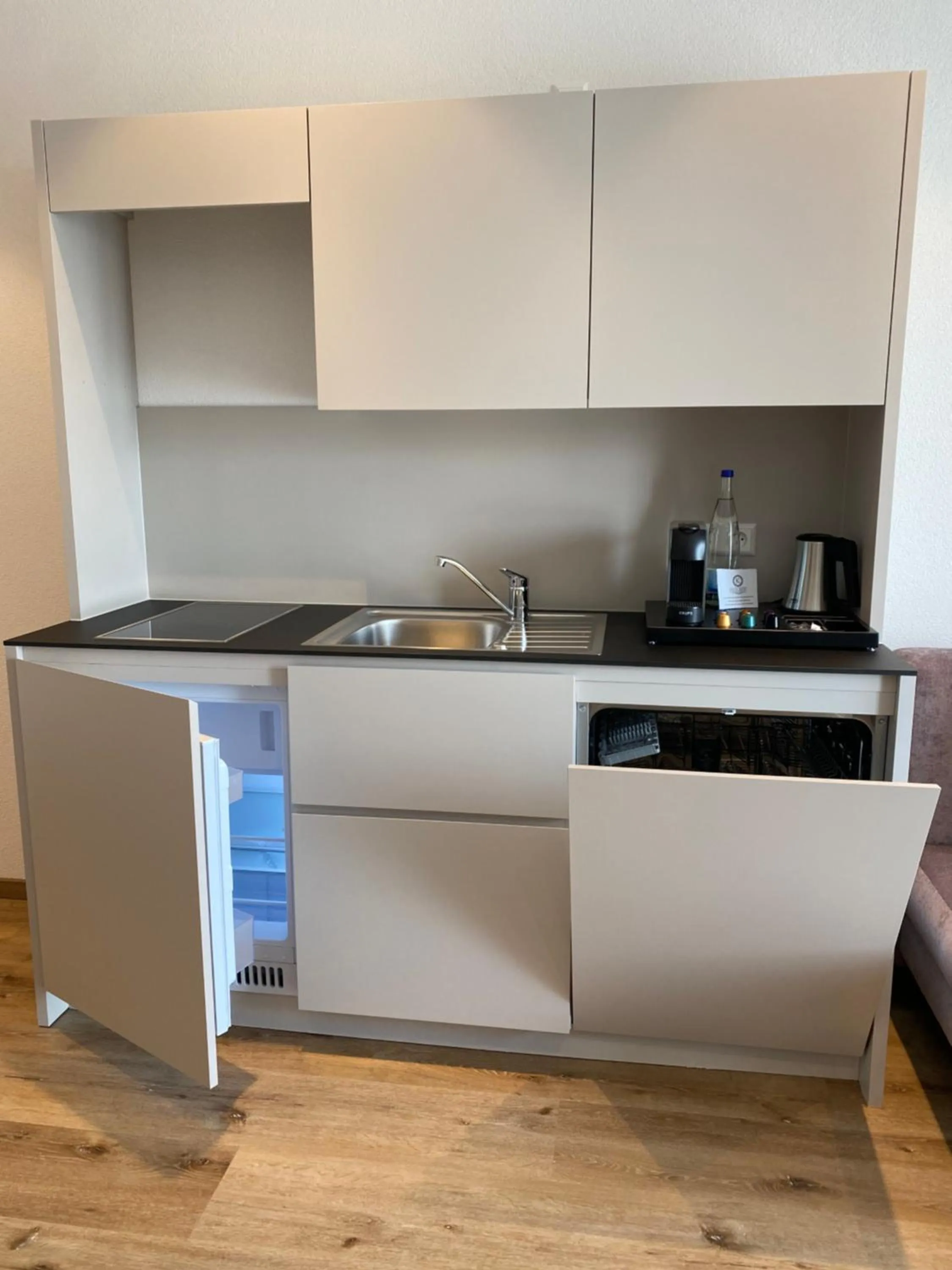 Kitchen or kitchenette in Hotel Kosel garni UG