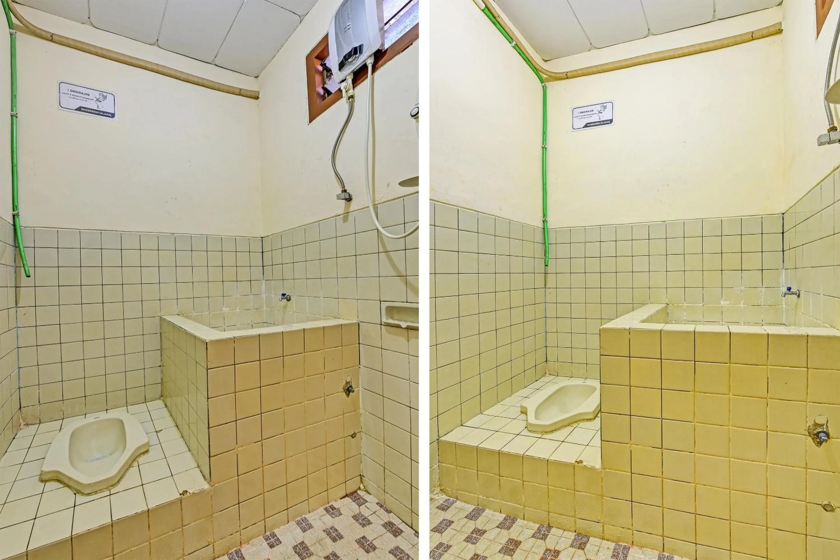 Bathroom in OYO 90443 Hotel New Kartika In