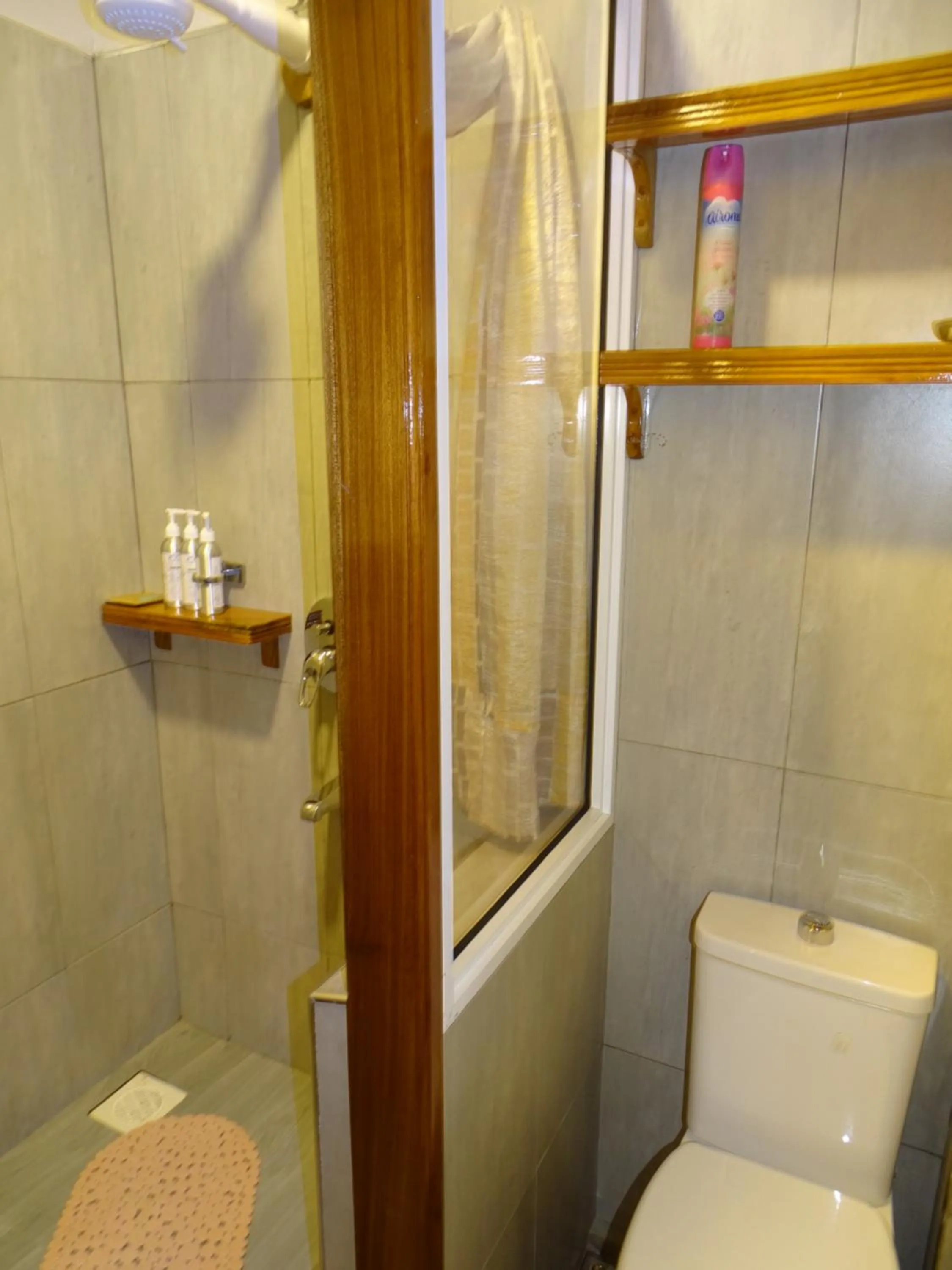 Shower in Le Pristine Wellness and Healing Hotel