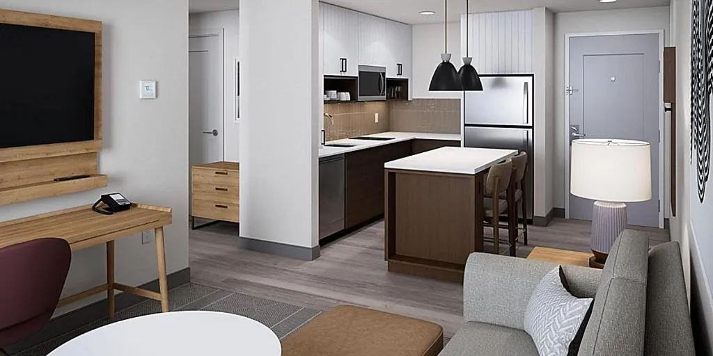 Kitchen or kitchenette in Staybridge Suites - Houston NW Cypress Crossings by IHG