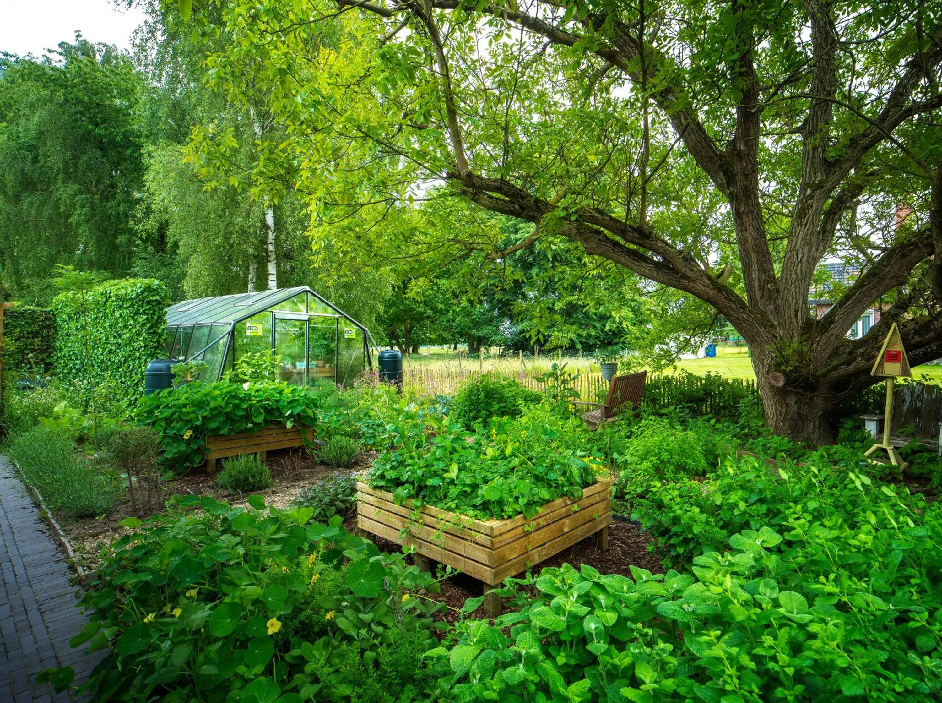 Garden in Hotel Restaurant Vous lé Vous