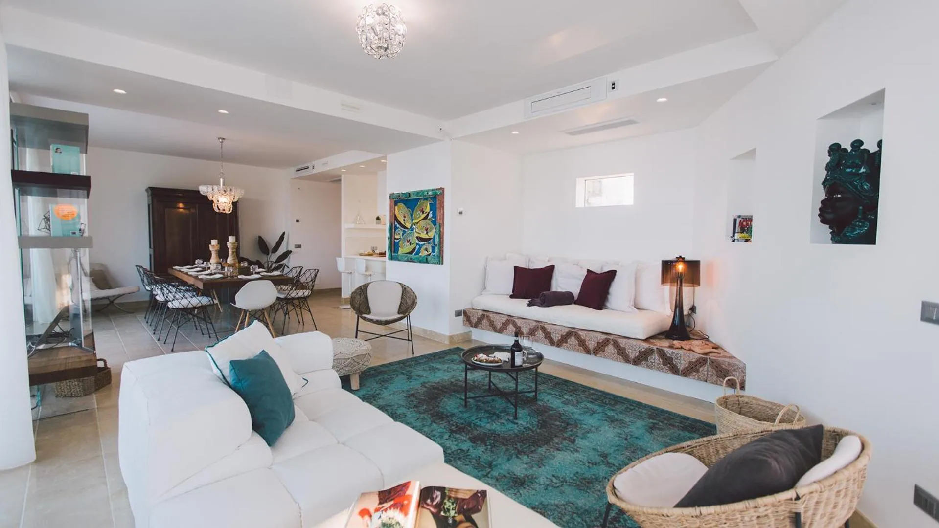 Living room in Villa Triscele 10, Emma Villas