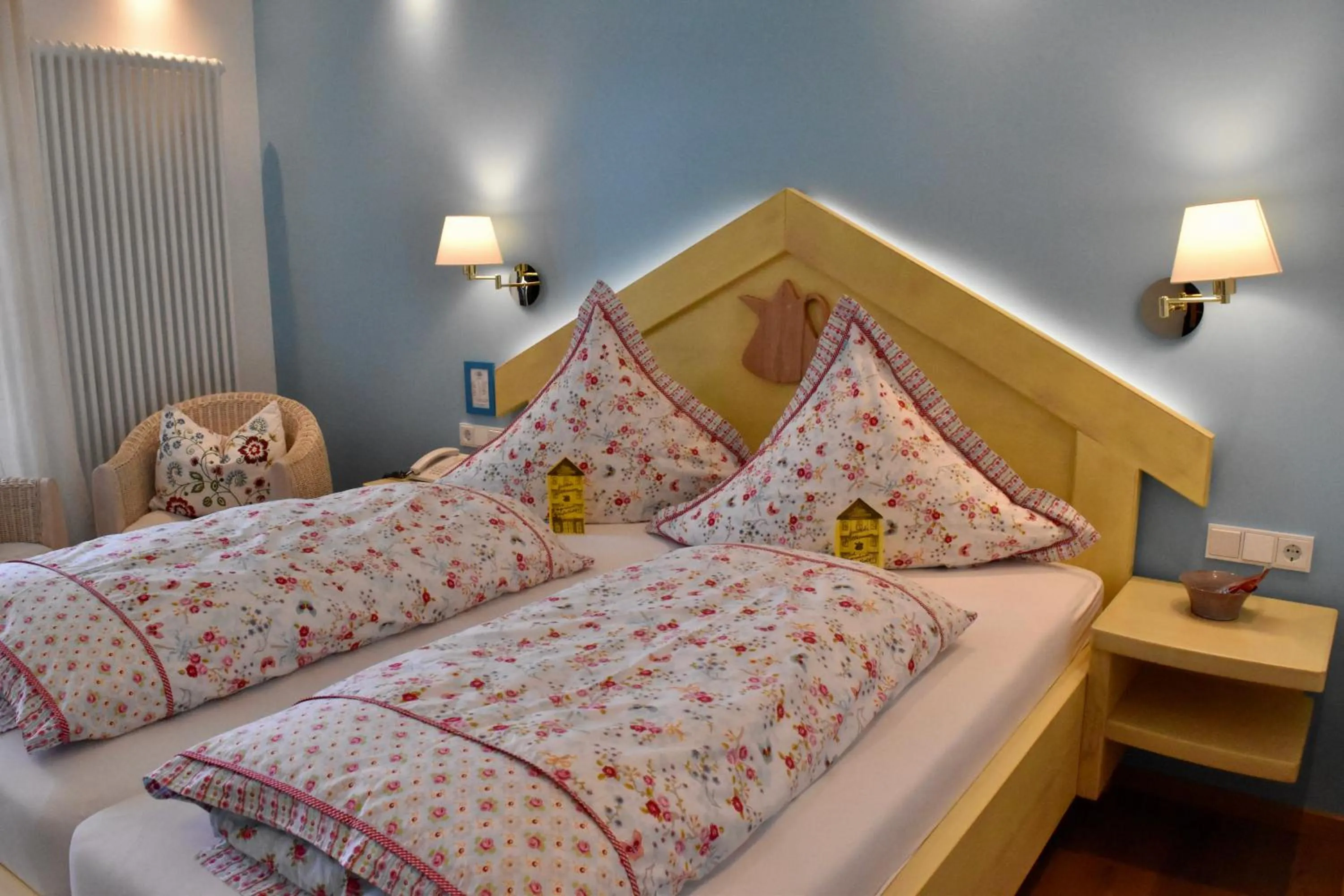 Bed in Gastinger Hotel-Restaurant