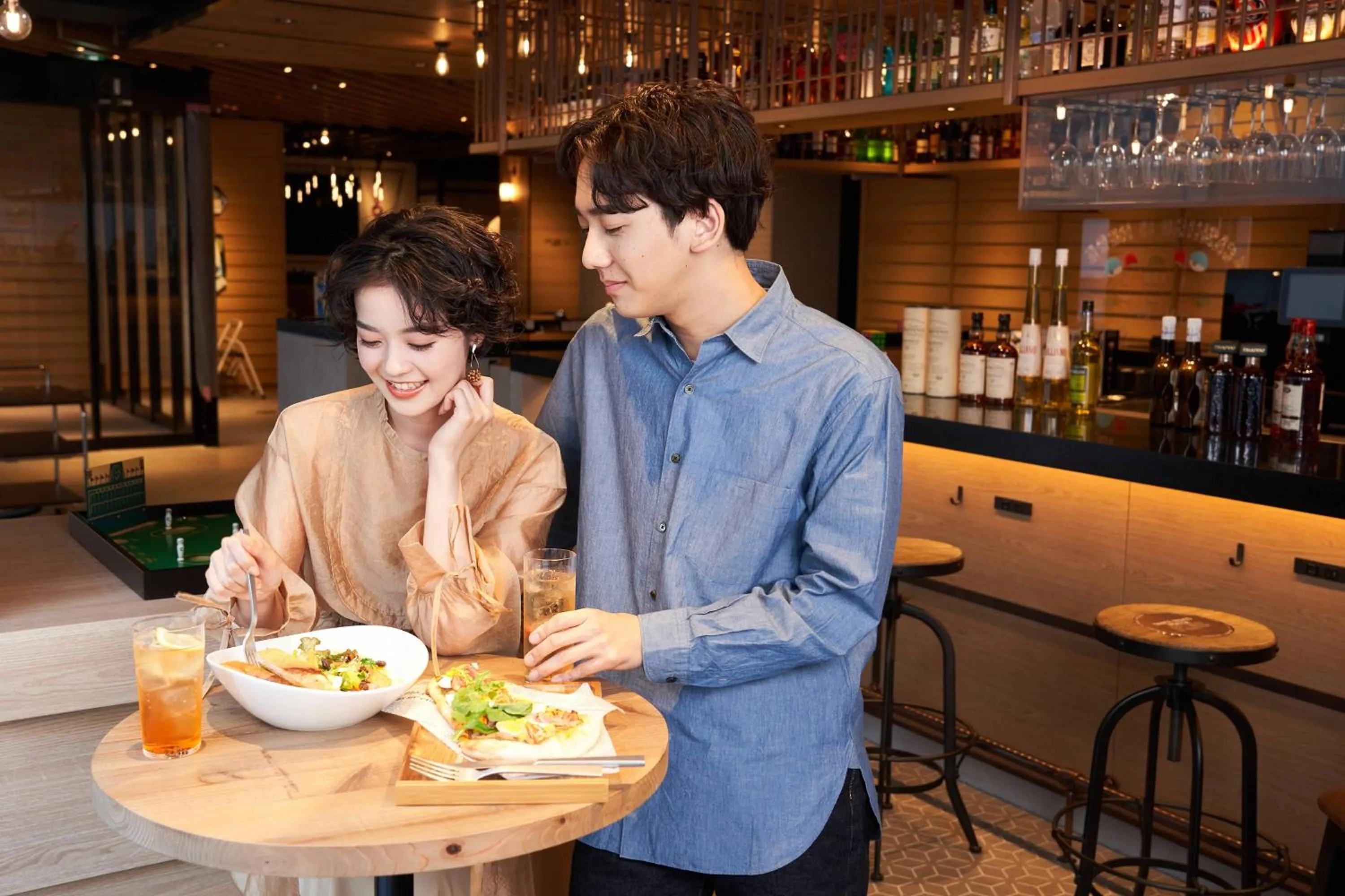 Lounge or bar in Moxy Kyoto