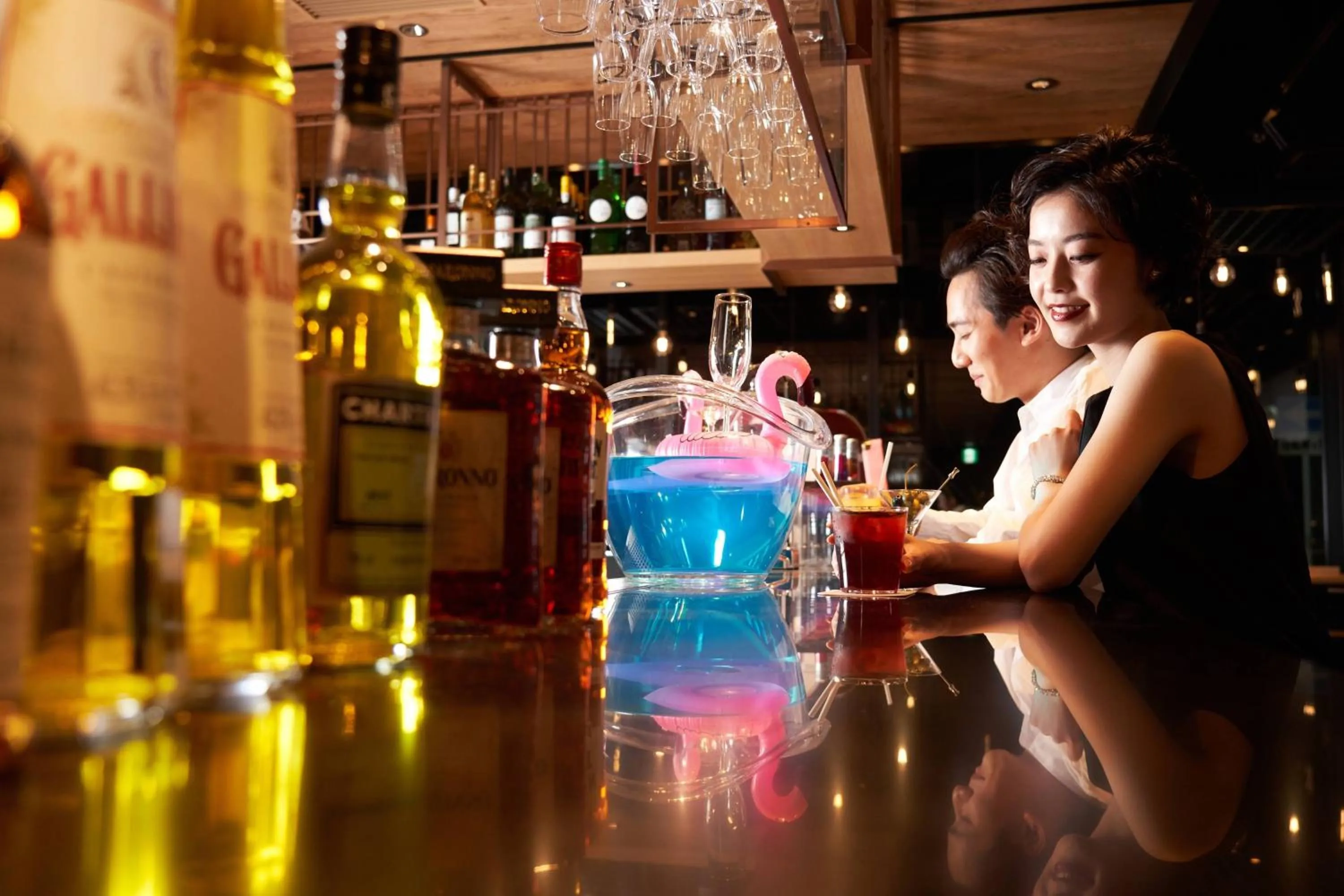 Lounge or bar in Moxy Kyoto