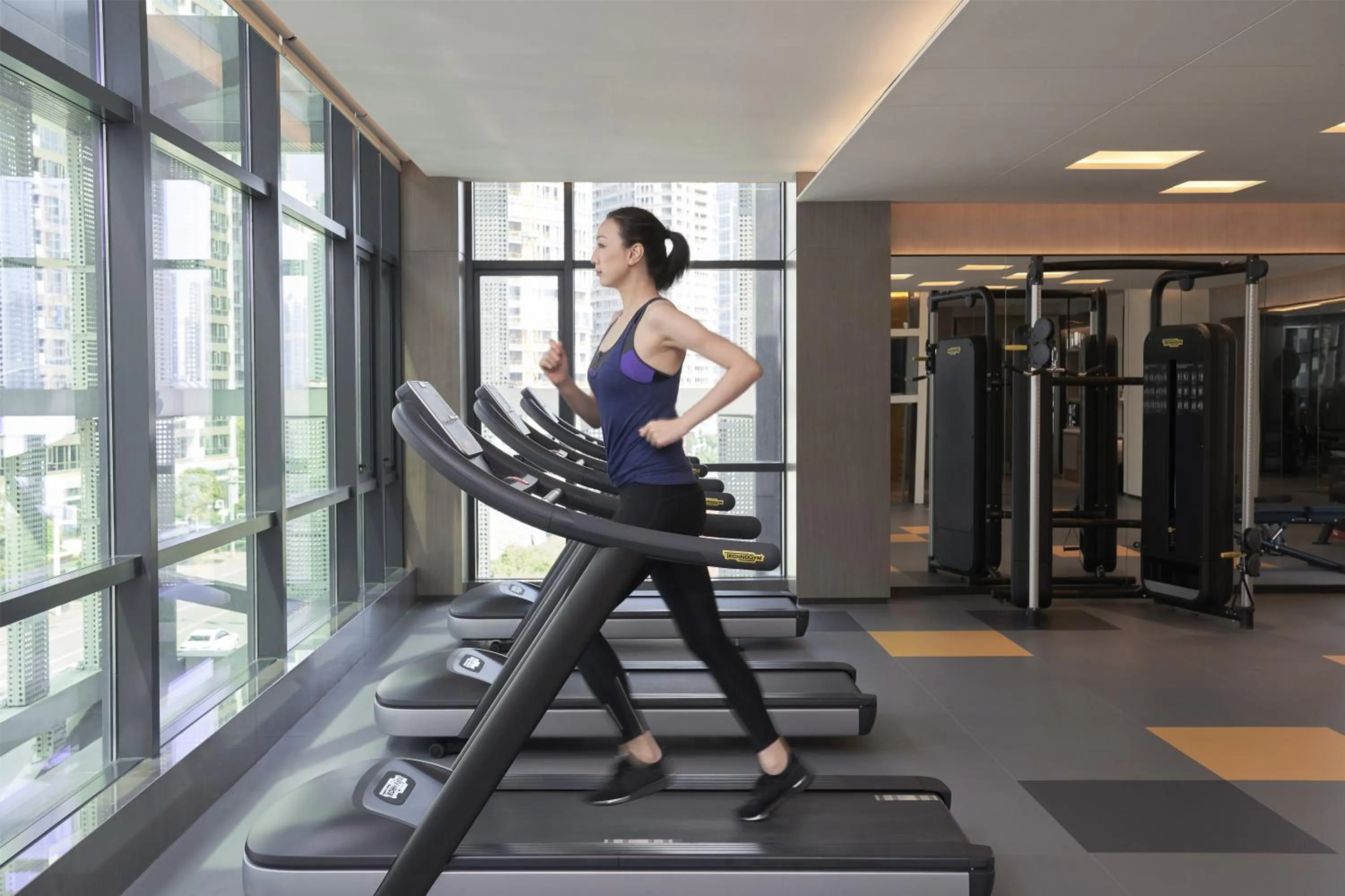 Fitness centre/facilities in The Meixi Lake, Changsha Marriott Executive Apartments