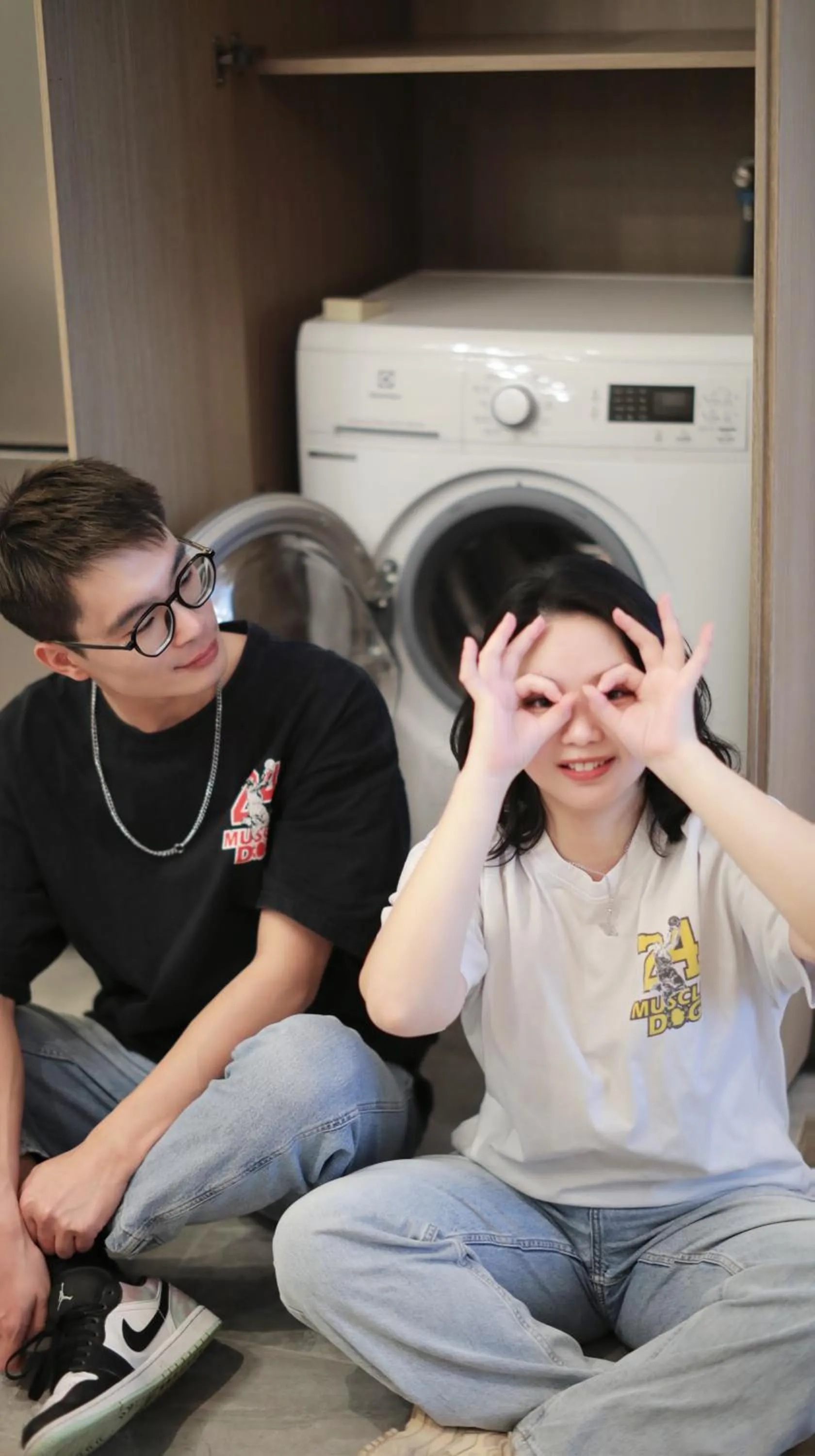 washing machine in The Meixi Lake, Changsha Marriott Executive Apartments