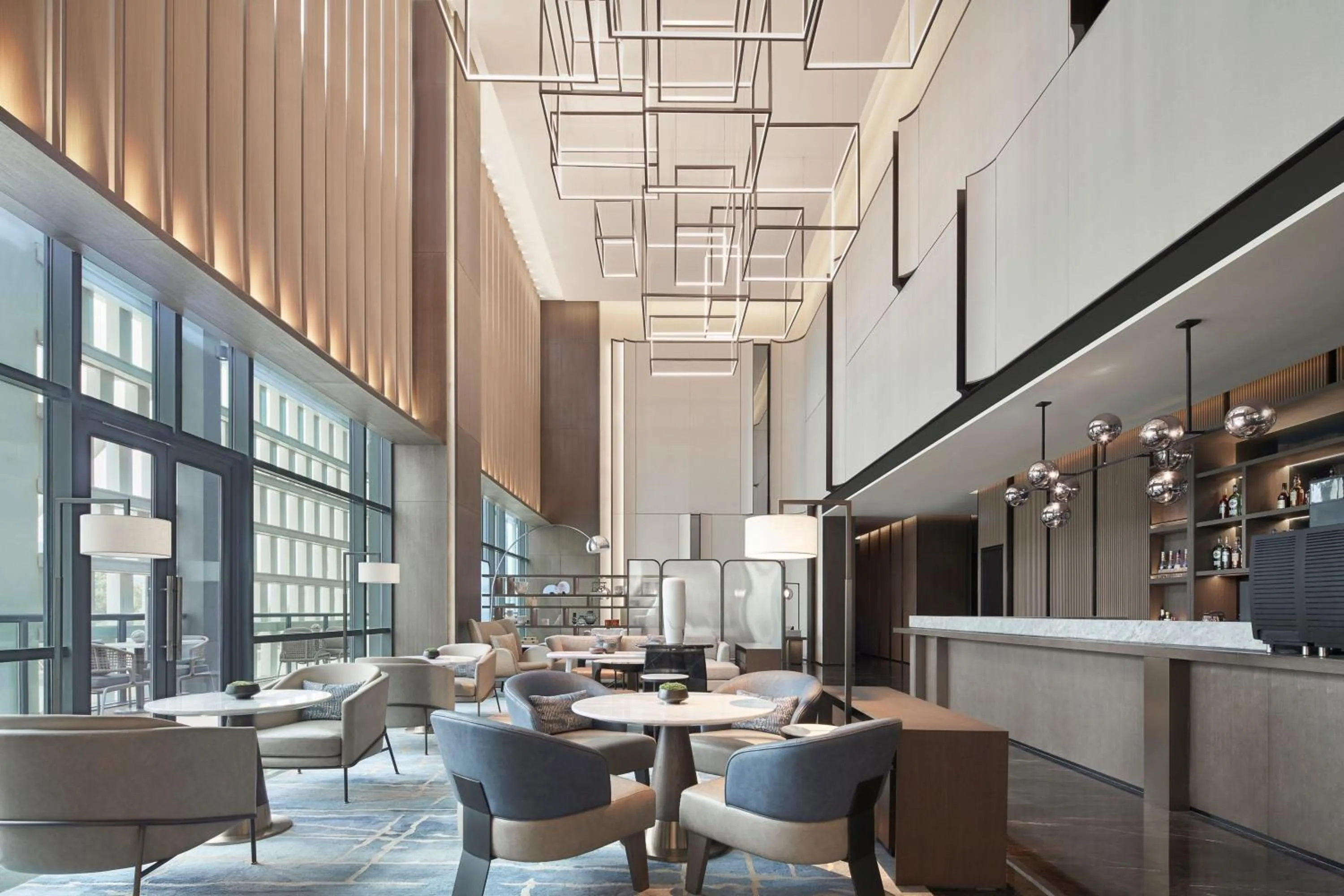 Lobby or reception in The Meixi Lake, Changsha Marriott Executive Apartments