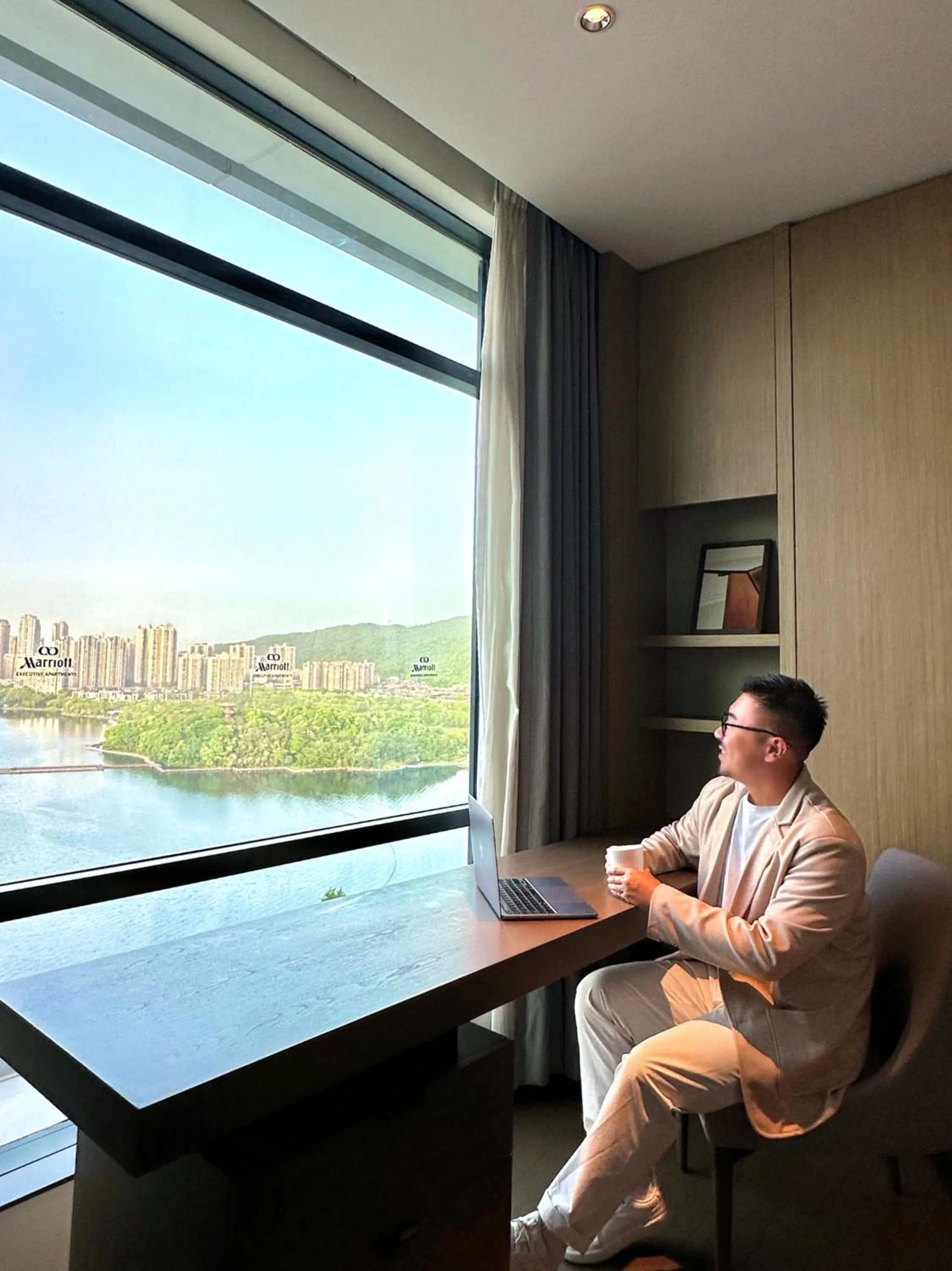 View (from property/room) in The Meixi Lake, Changsha Marriott Executive Apartments