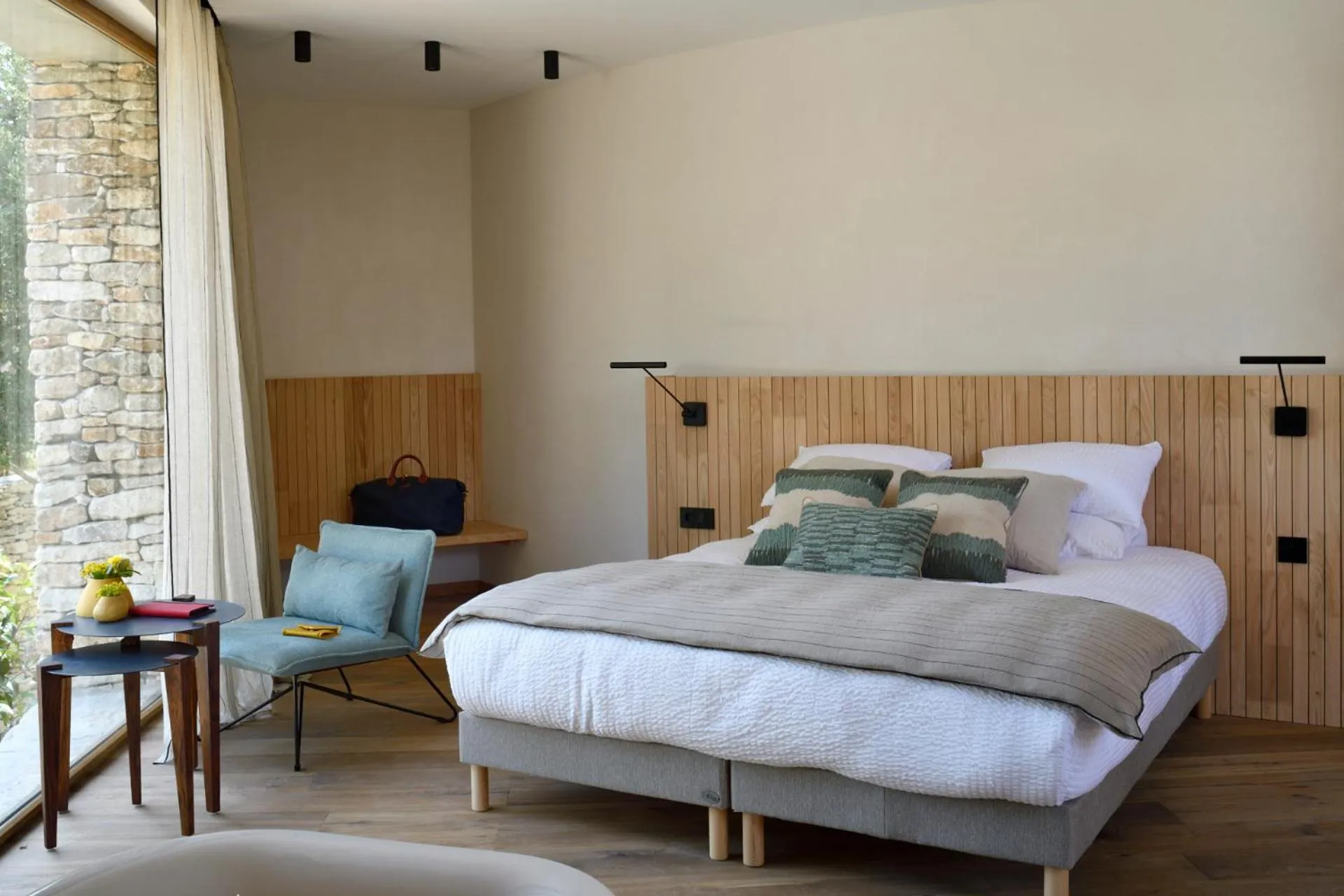 Bed in A SPERANZA Suites avec piscine privative chauffée