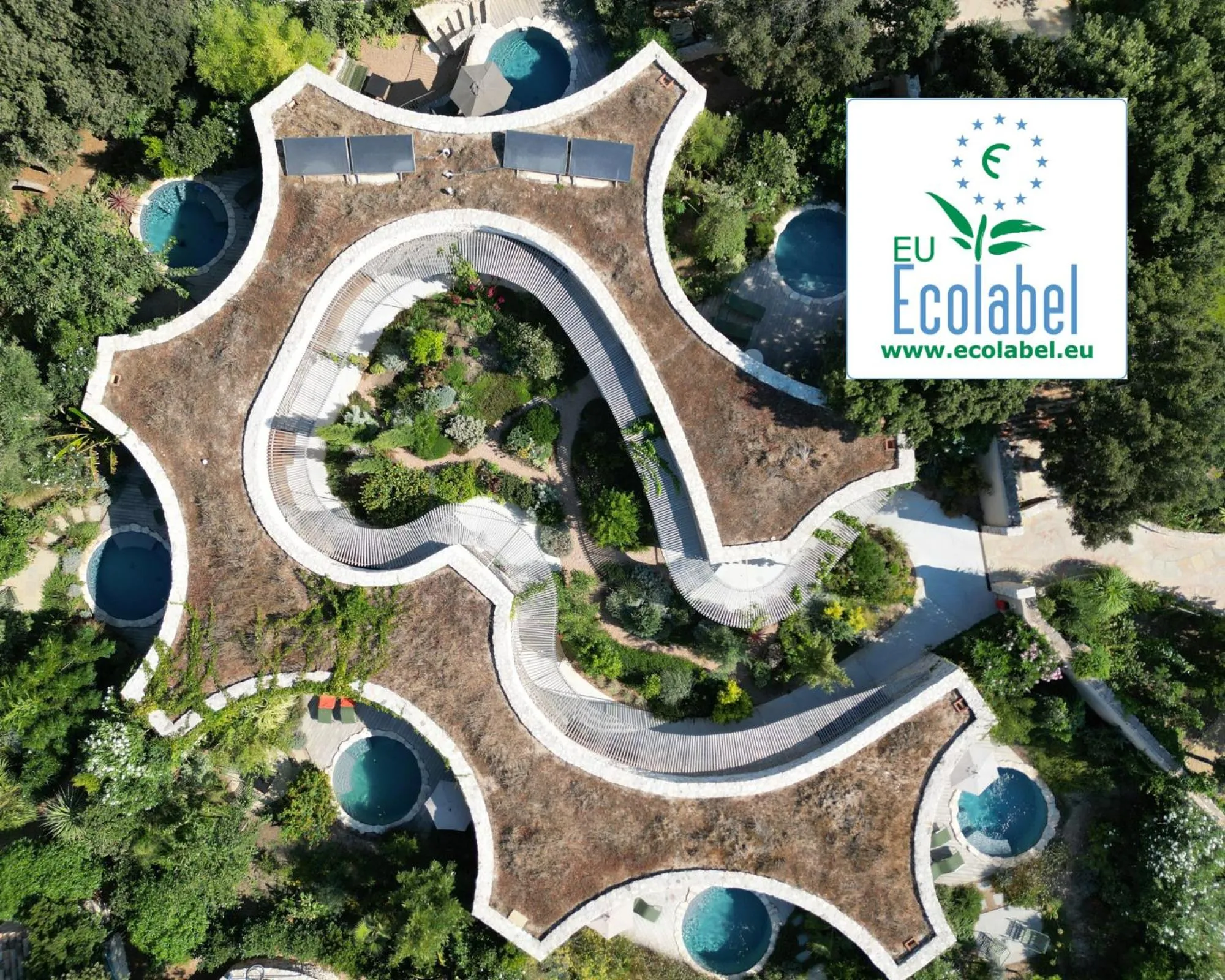 Bird's eye view in A SPERANZA Suites avec piscine privative chauffée