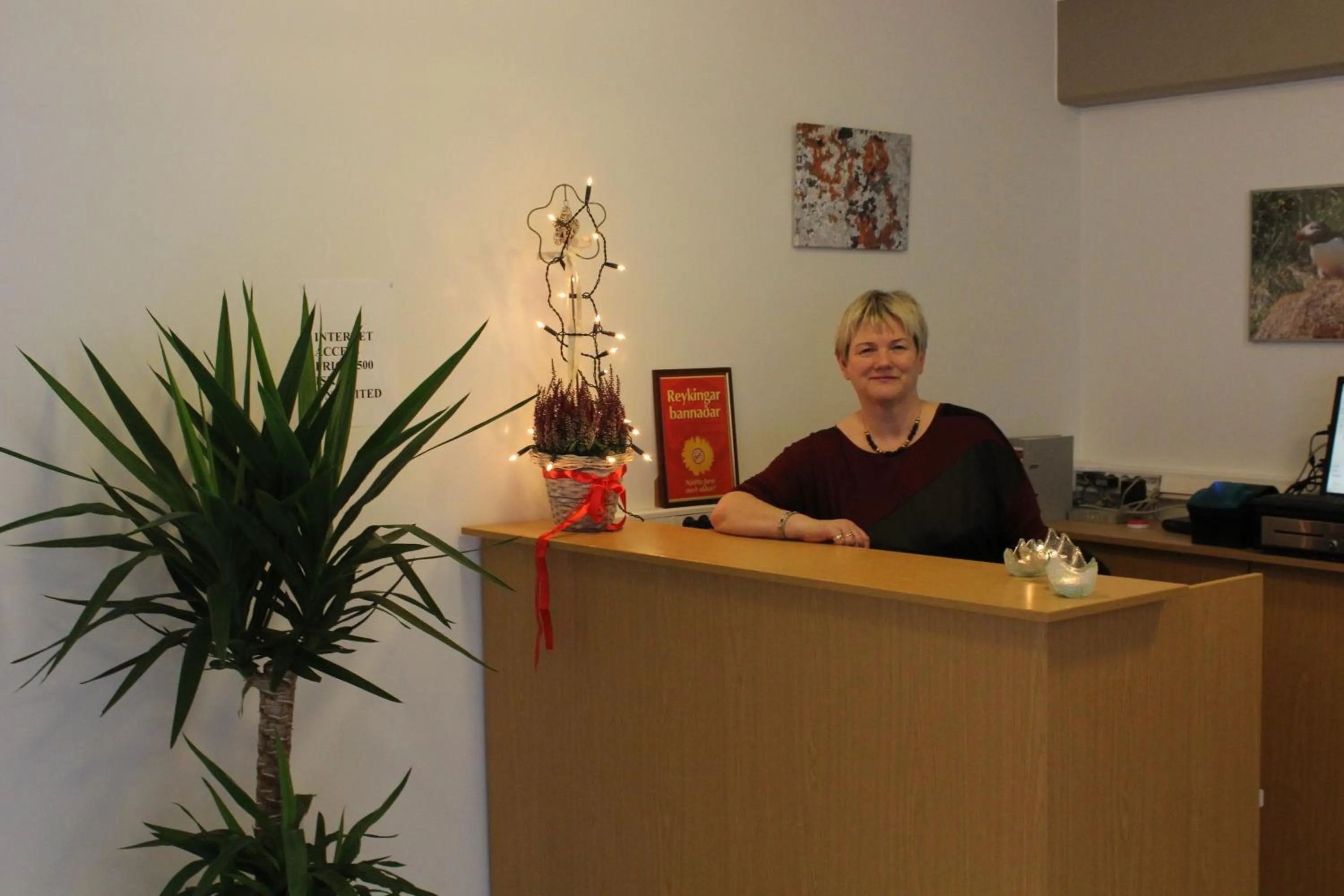 Lobby or reception in Hótel Eyvindará