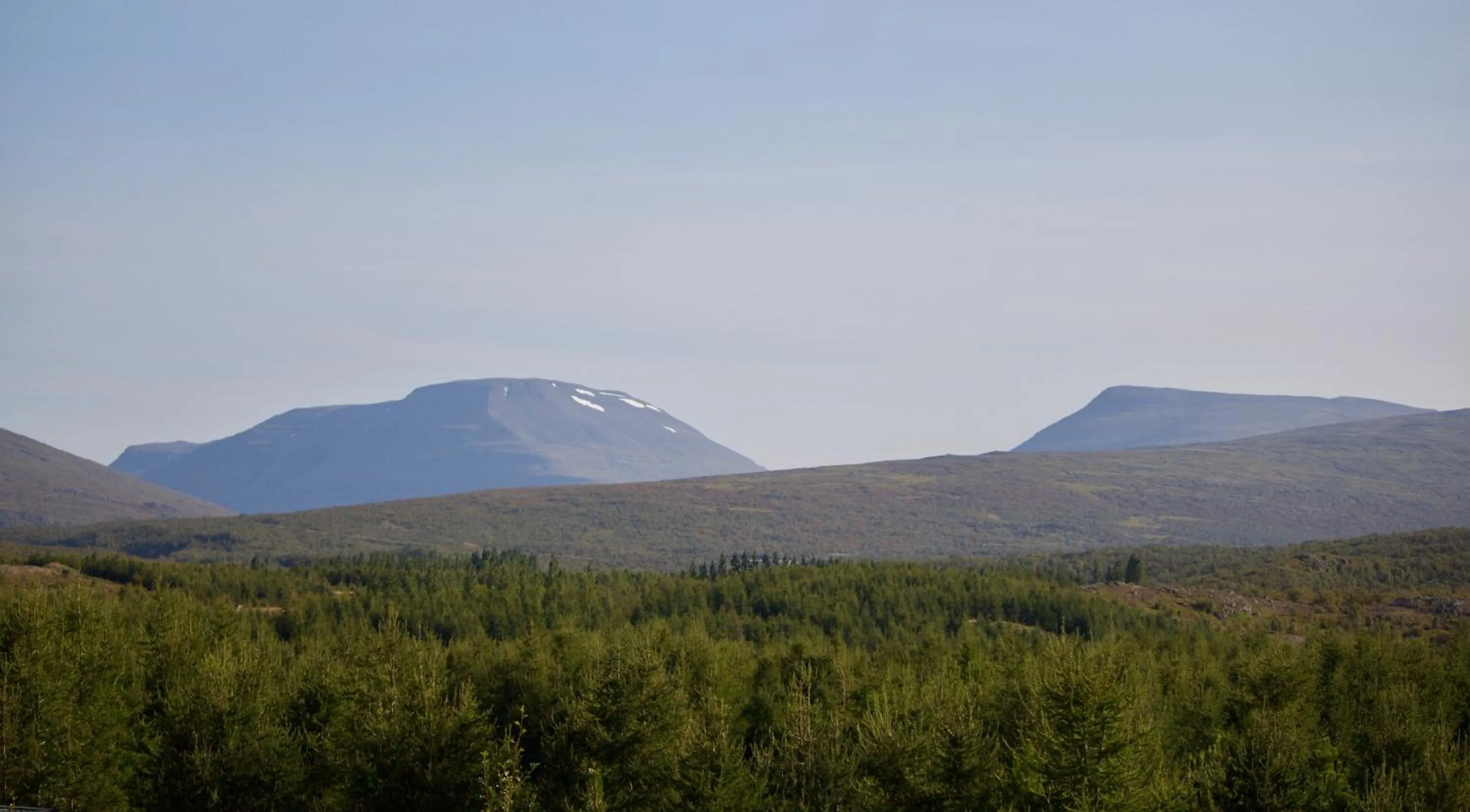 Mountain view in Hótel Eyvindará