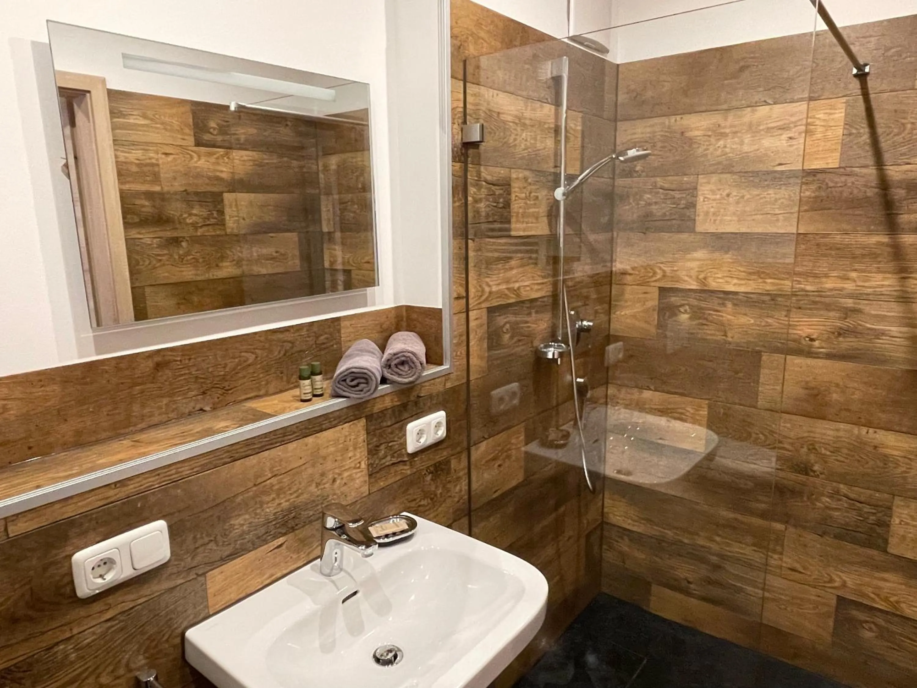 Shower in Hotel AlpIn Bed & Breakfast
