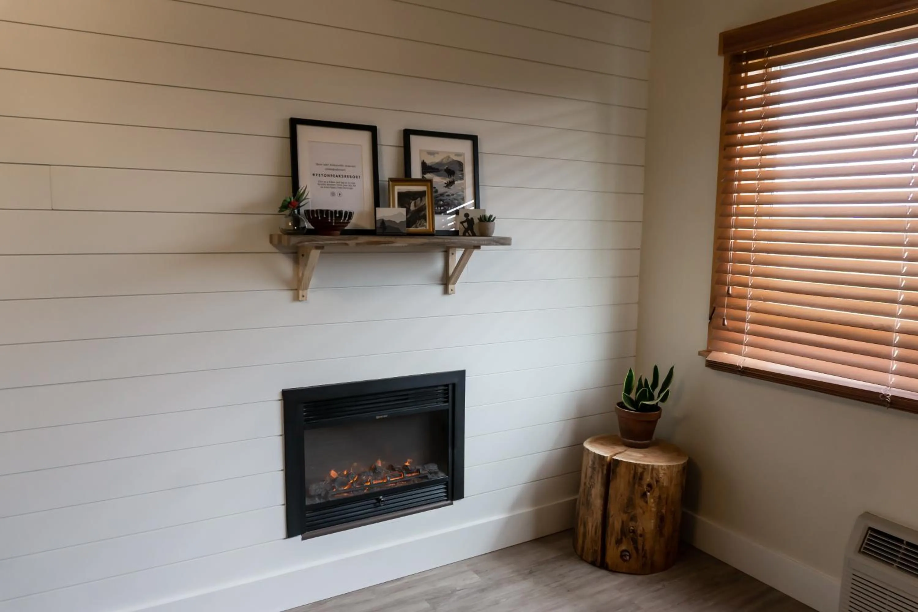 fireplace in Teton Peaks Resort