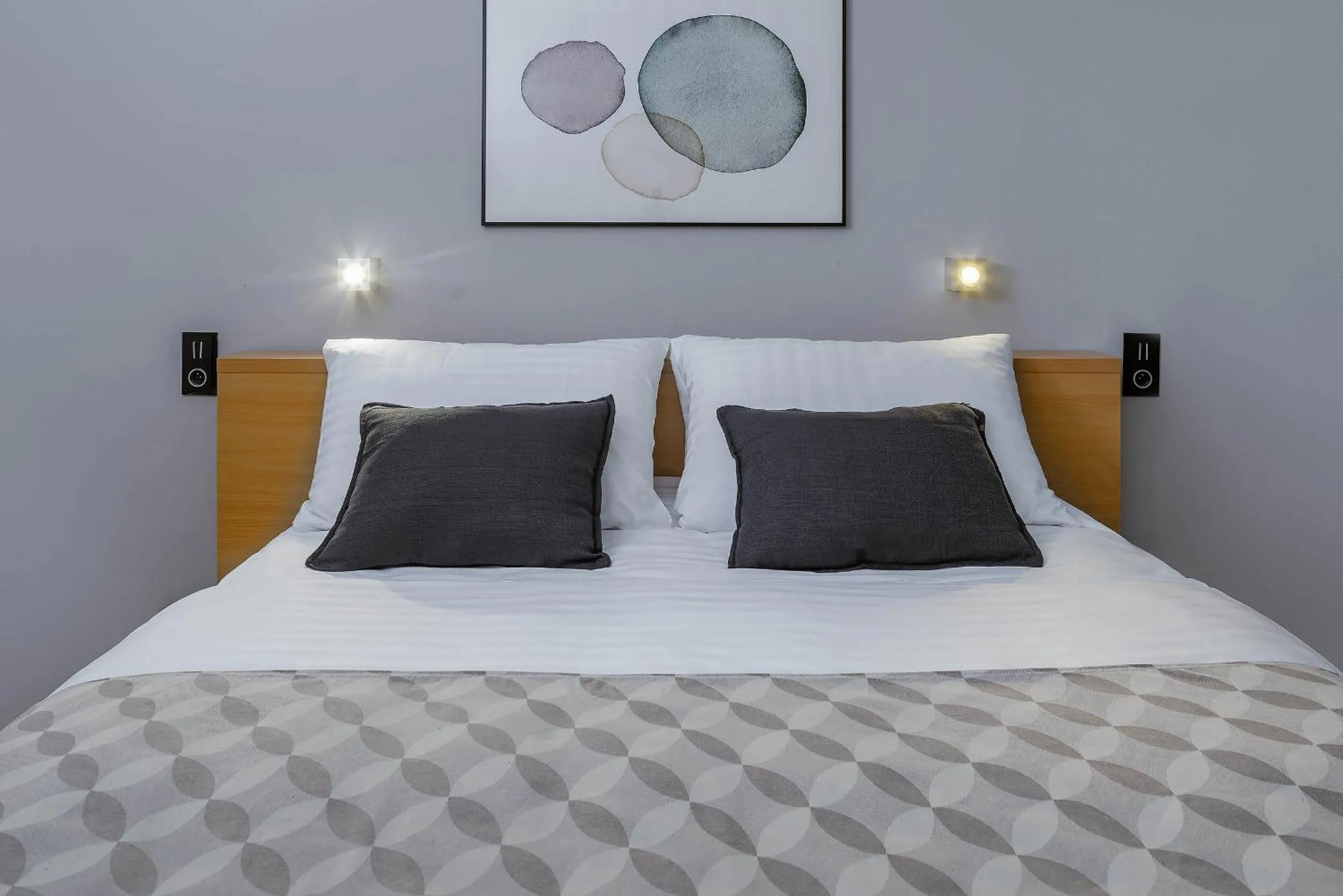 Bed in Blue Orange Resort