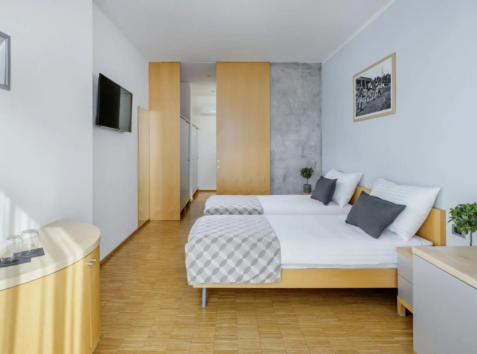 Bed in Blue Orange Resort